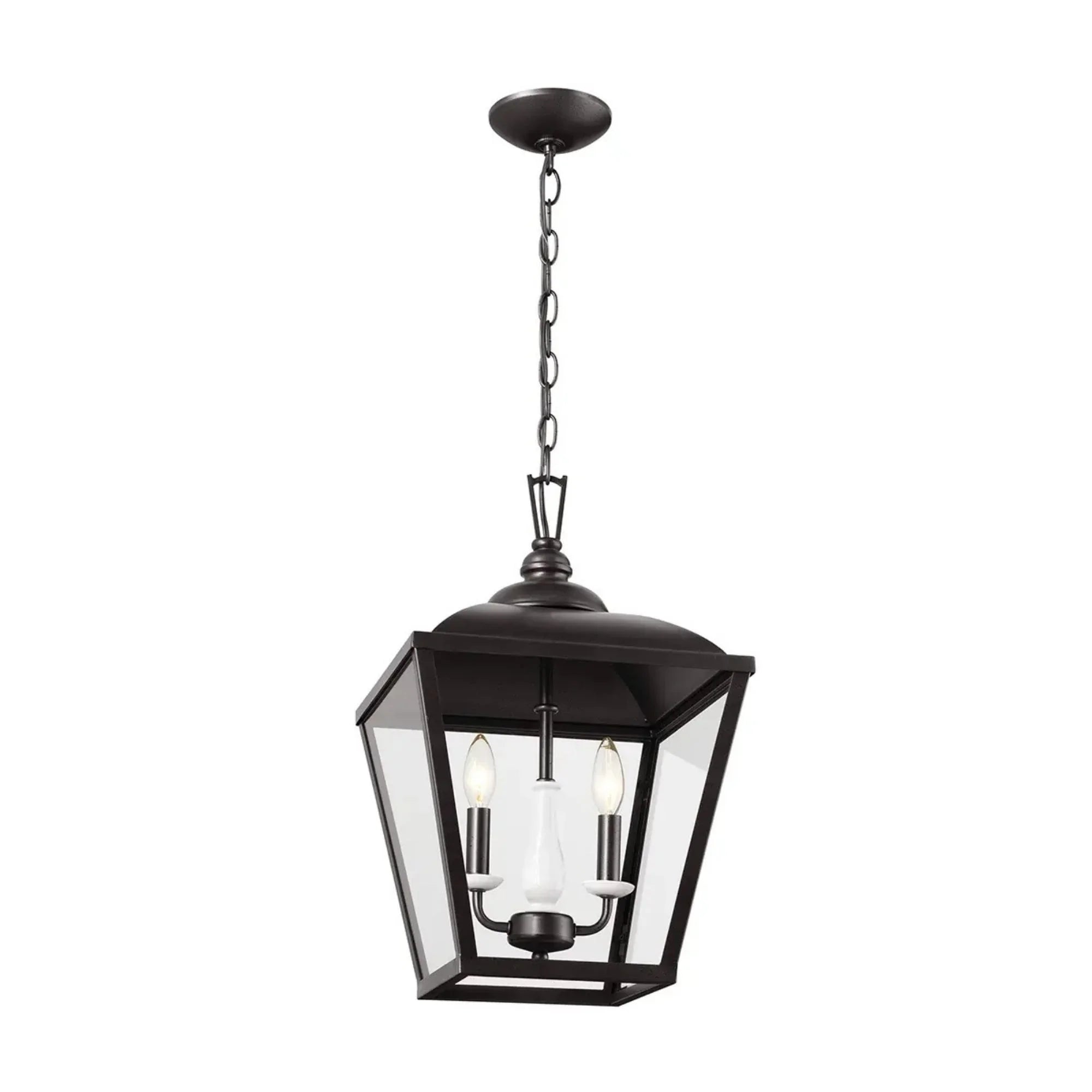 Kichler Dame 19.5 in. 2-Light Pendant, Anvil Iron