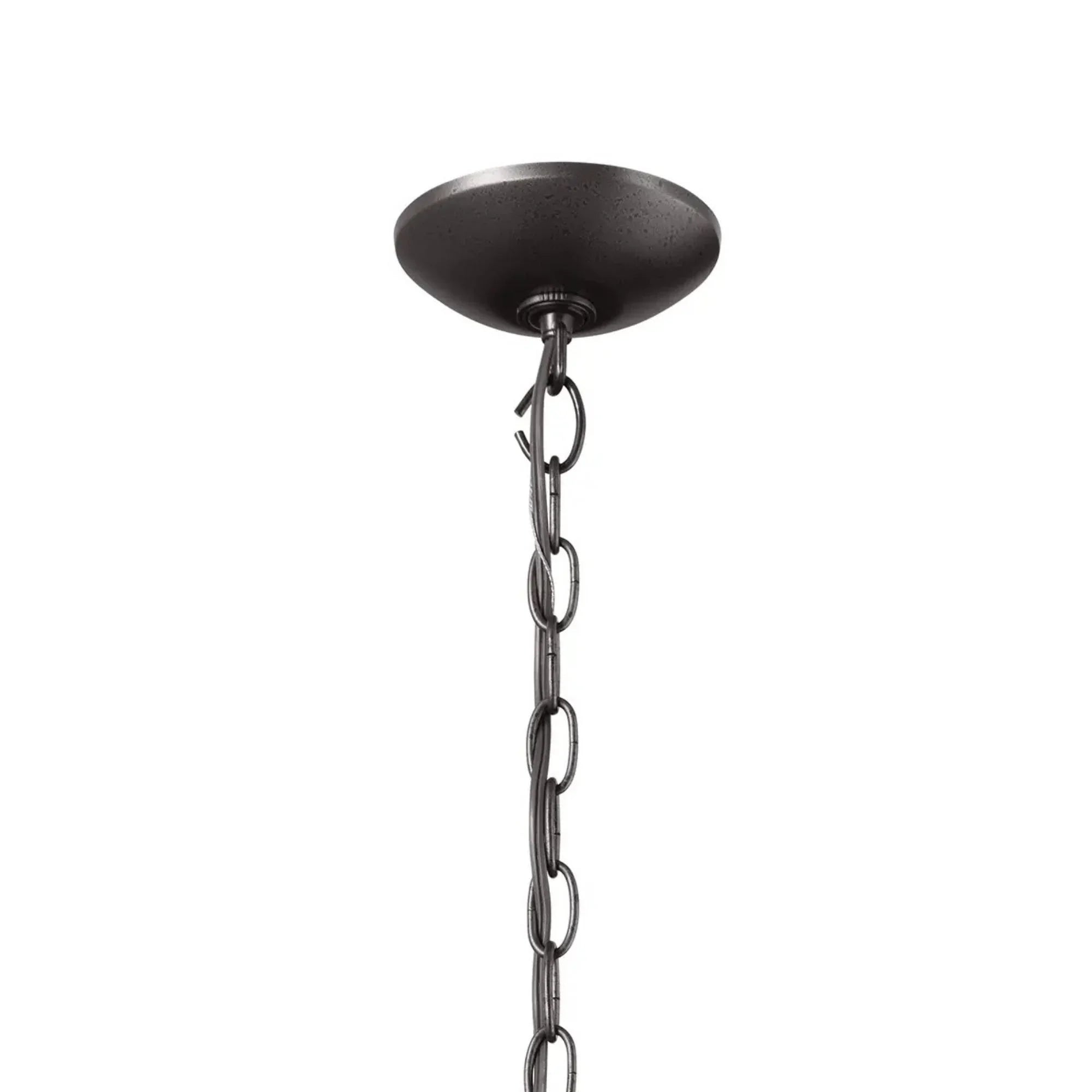 Kichler Dame 19.5 in. 2-Light Pendant, Anvil Iron