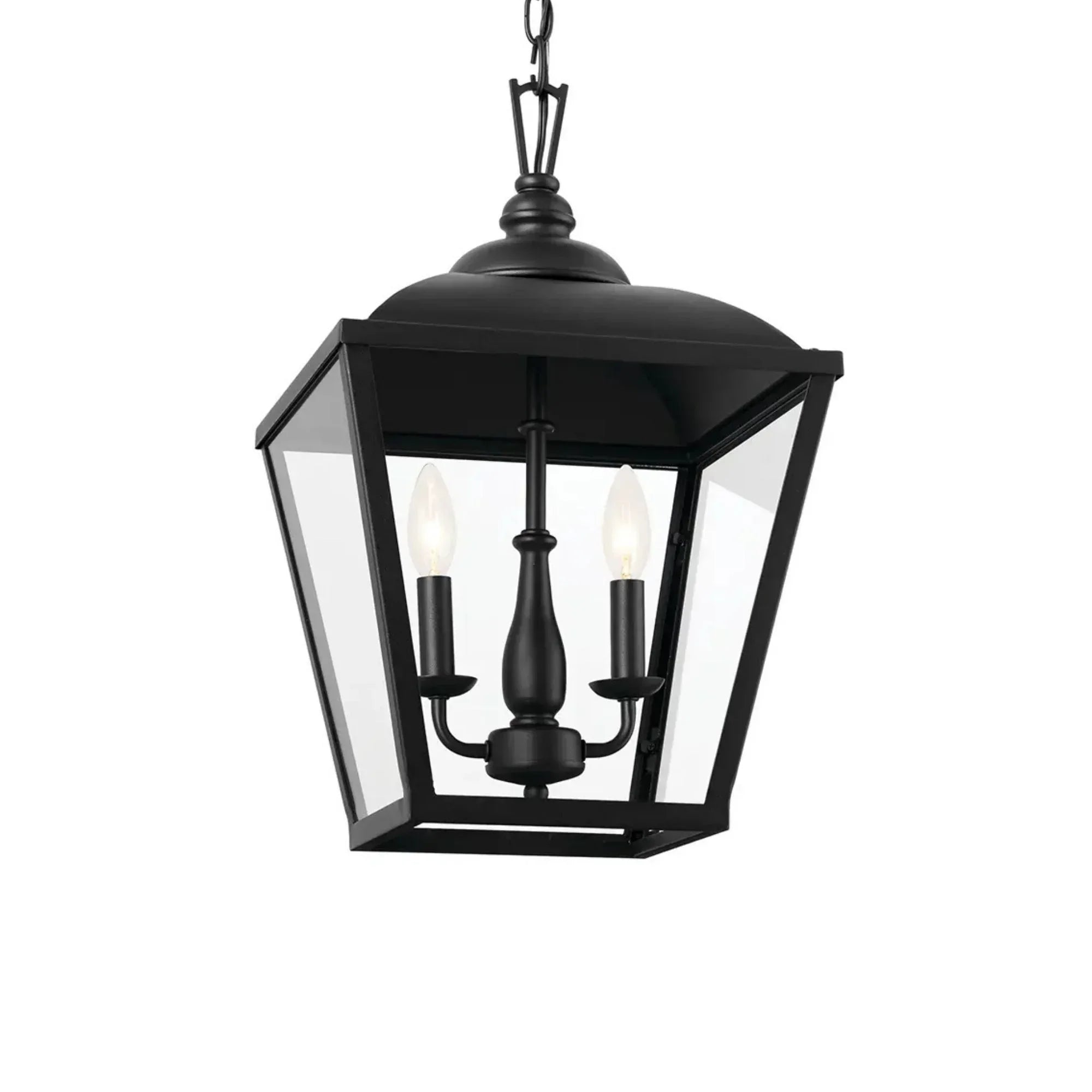 Kichler Dame 19.5 in. 2-Light Pendant, Textured Black