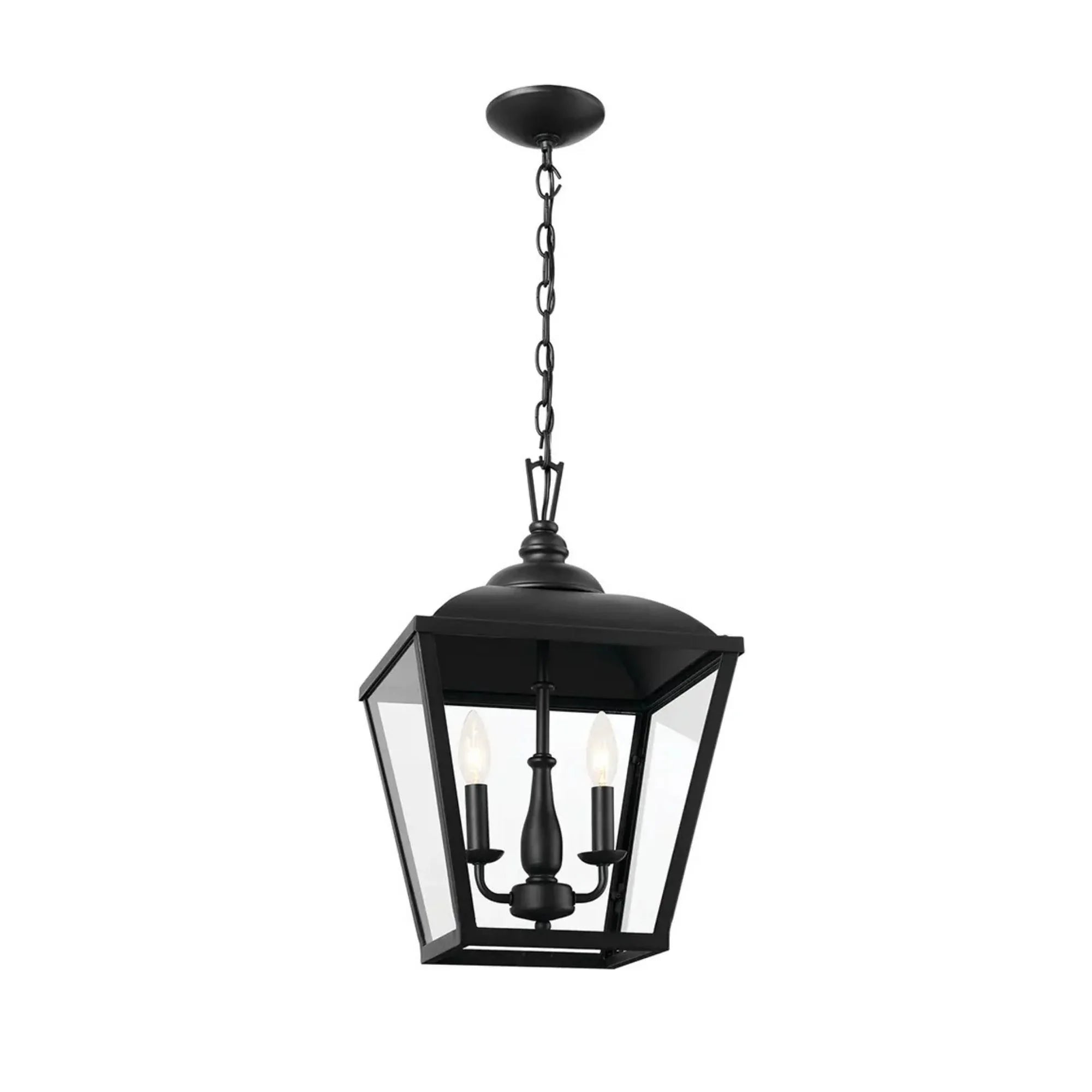 Kichler Dame 19.5 in. 2-Light Pendant, Textured Black
