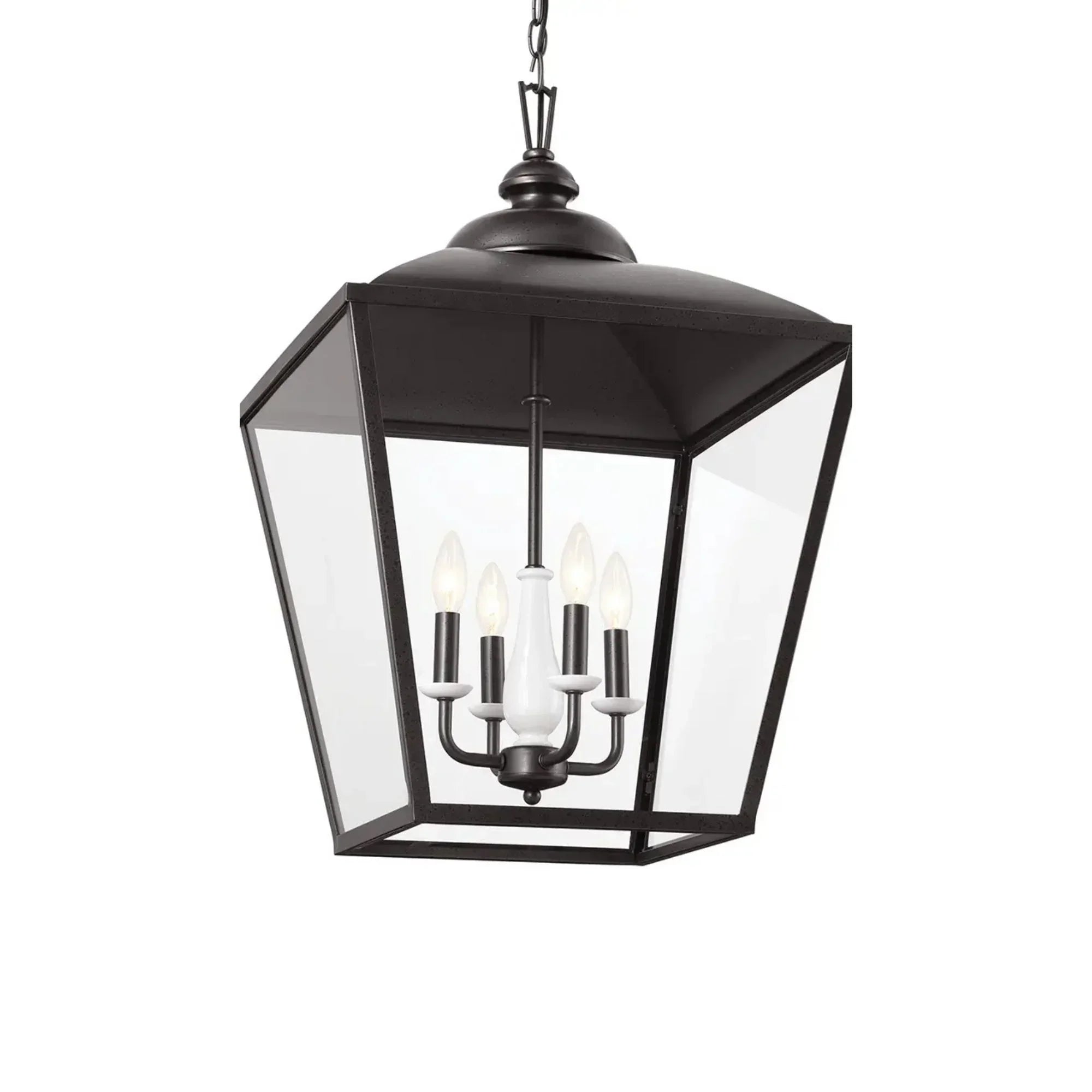 Kichler Dame 27.75 in. 4-Light Pendant, Anvil Iron