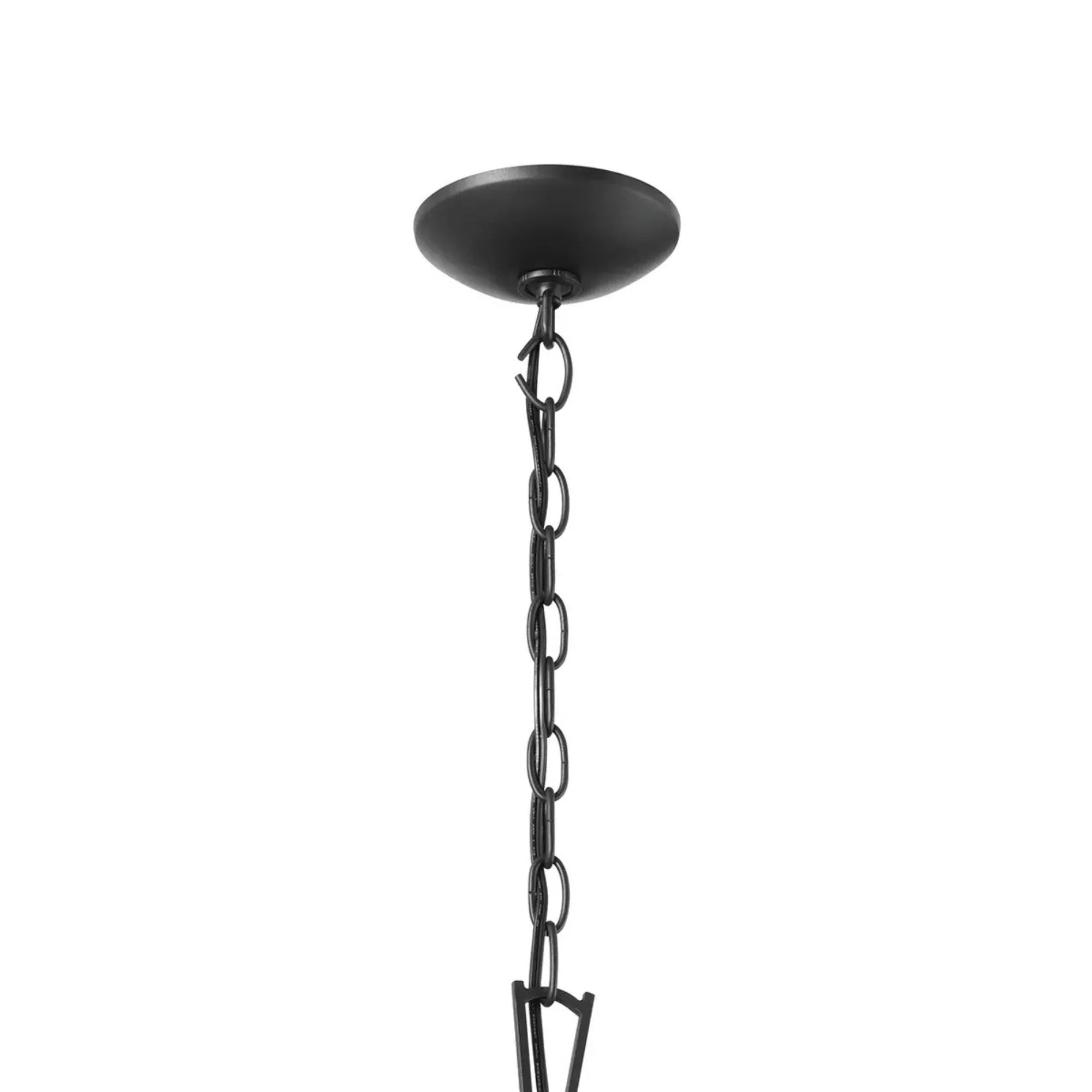 Kichler Dame 27.75 in. 4-Light Pendant, Textured Black