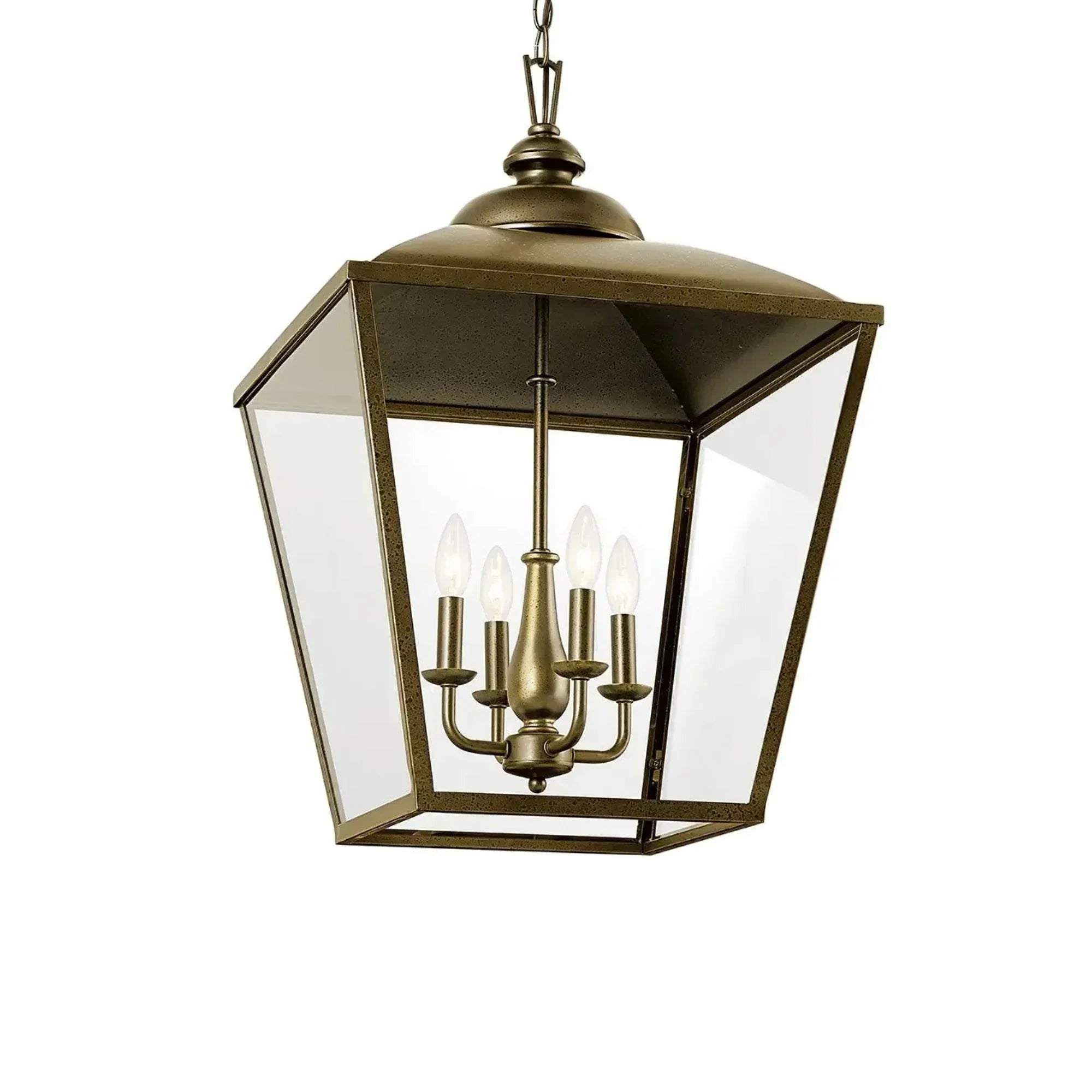 Kichler Dame 27.75 in. 4-Light Pendant, Character Bronze