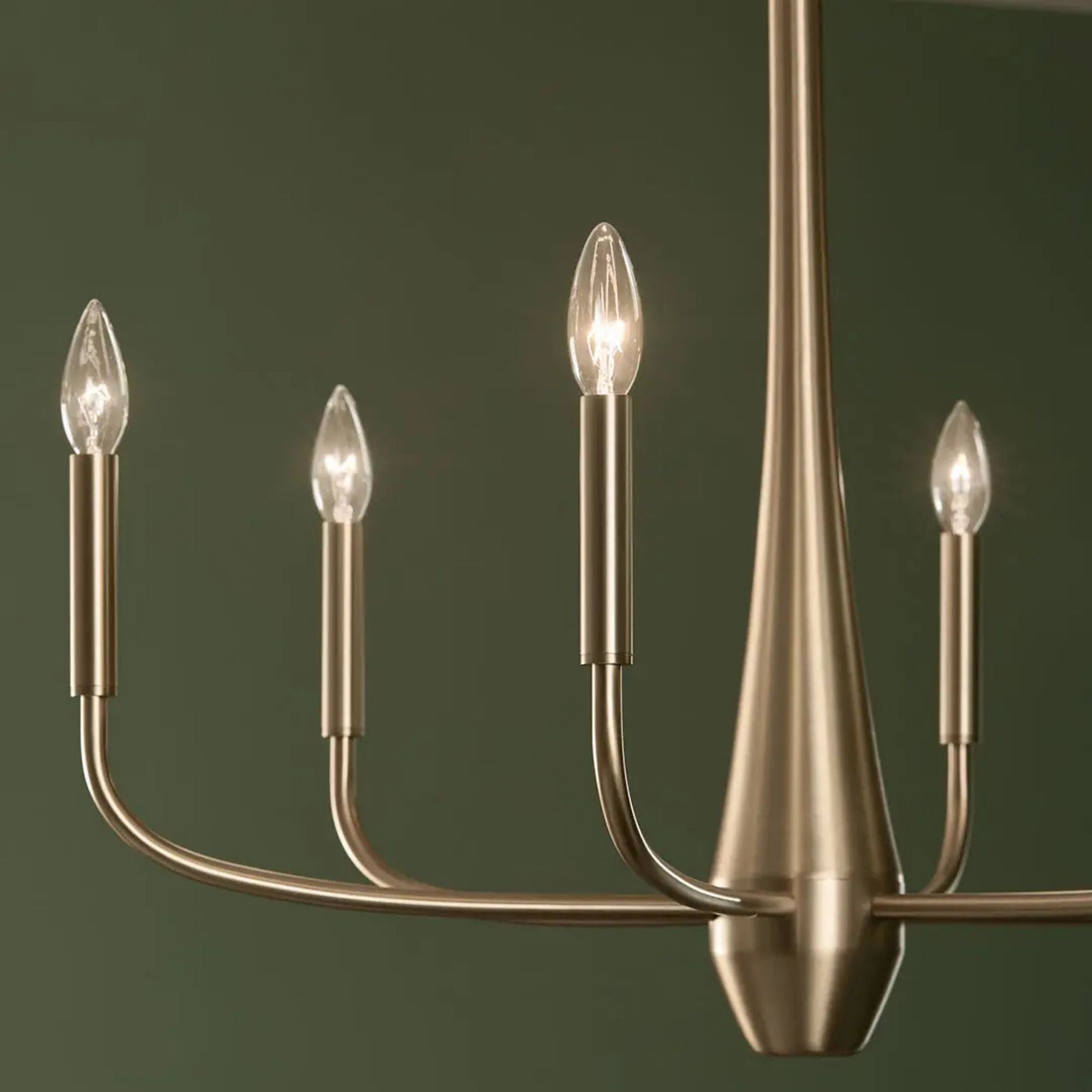 Deela 28" 6-Light Chandelier, Champagne Bronze Finish