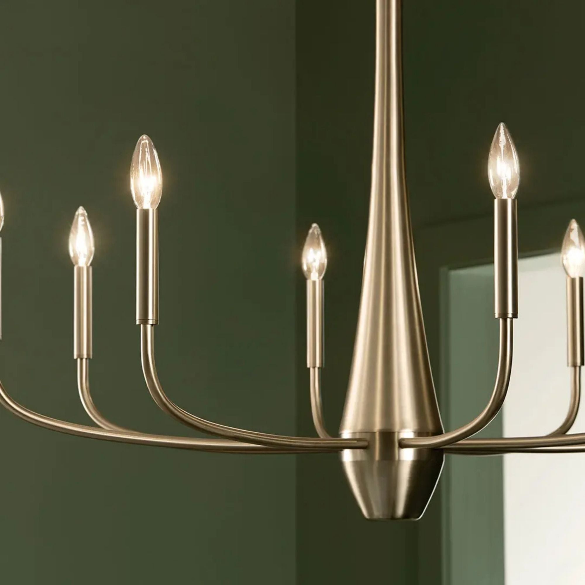 Deela 36" 8-Light Chandelier, Champagne Bronze Finish