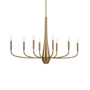 Deela 41" 8-Light Chandelier, Champagne Bronze Finish