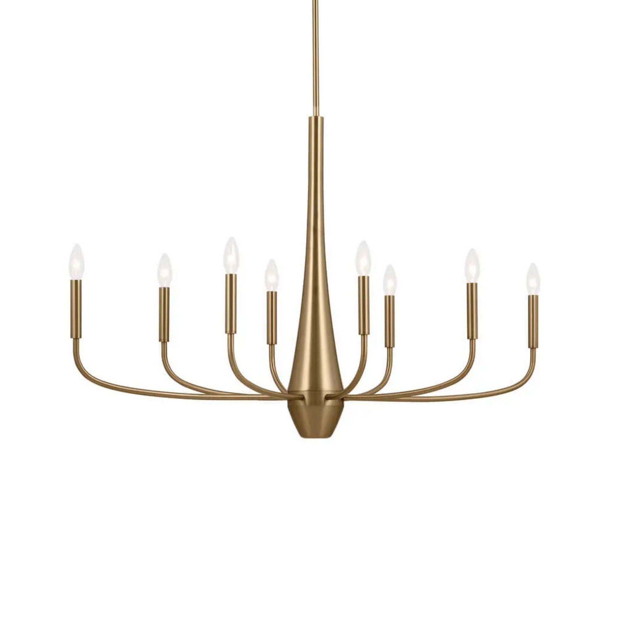Deela 41" 8-Light Chandelier, Champagne Bronze Finish