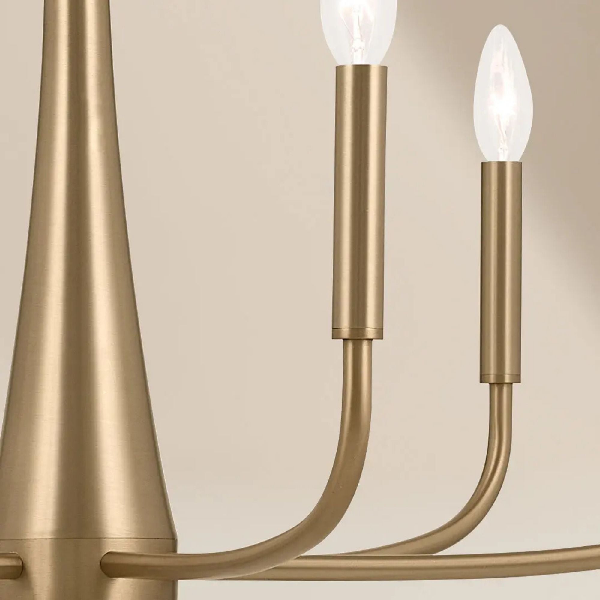 Deela 41" 8-Light Chandelier, Champagne Bronze Finish