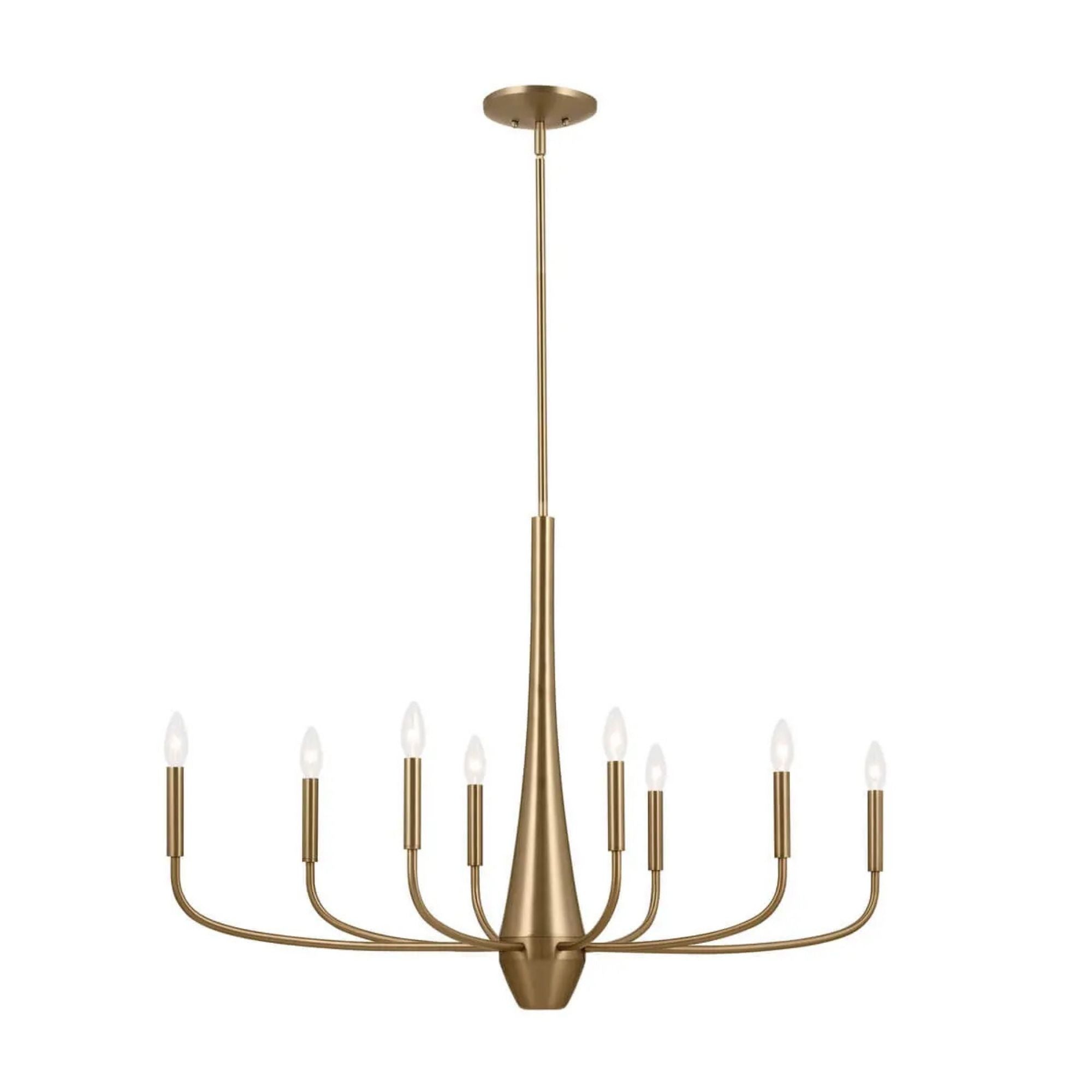 Deela 41" 8-Light Chandelier, Champagne Bronze Finish