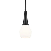 Deela 7" Pendant, Black Finish