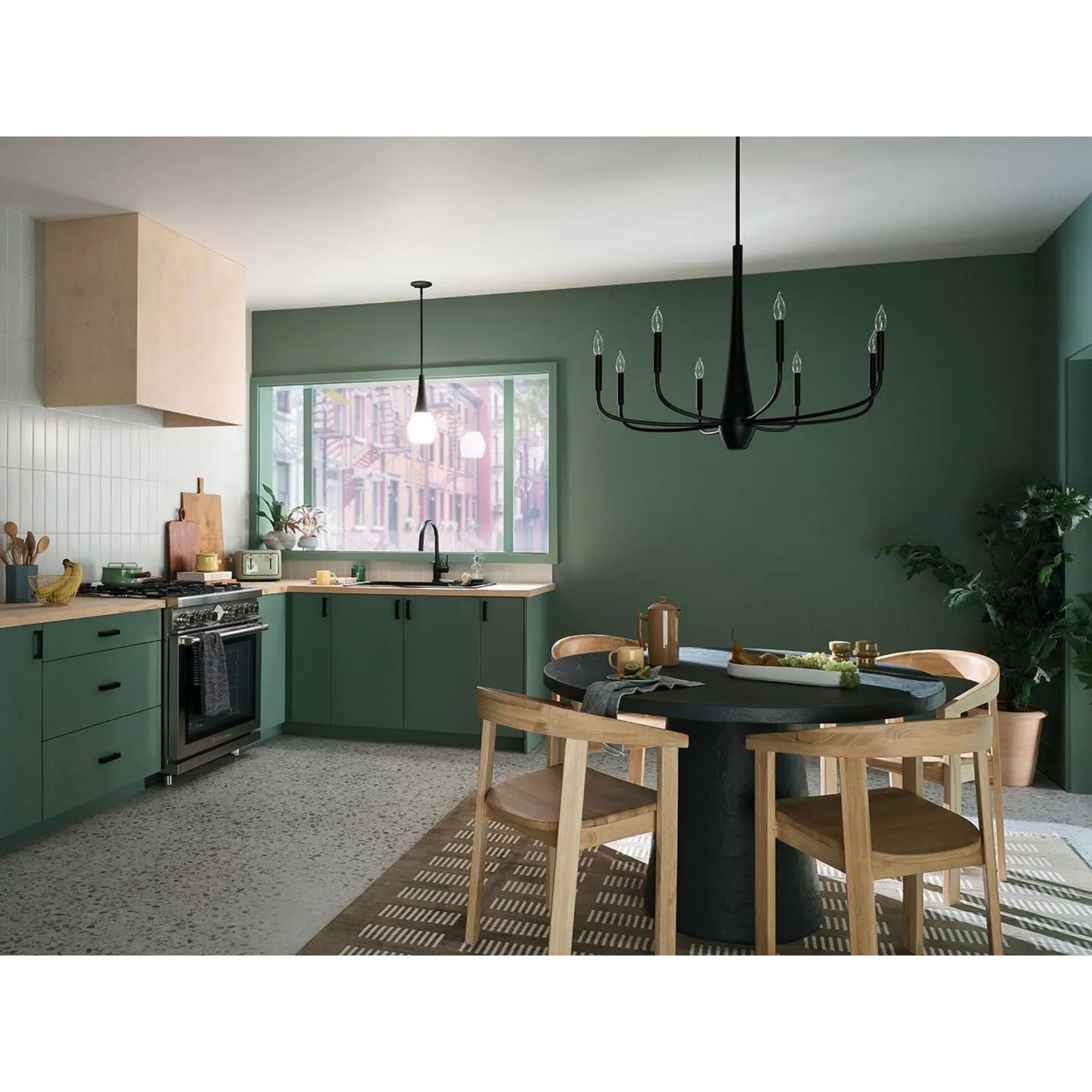 Deela 7" Pendant, Black Finish