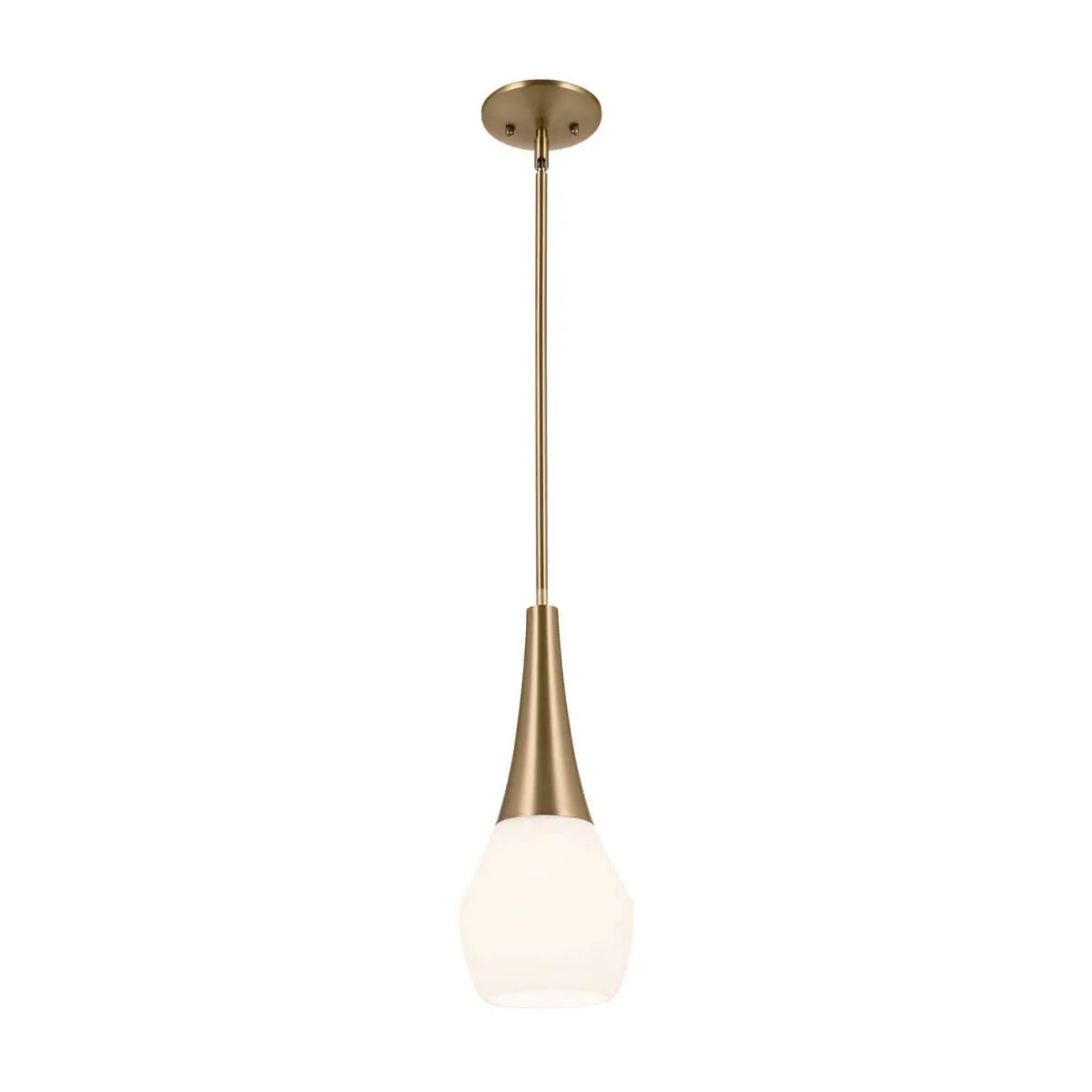Deela 7" Pendant, Champagne Bronze Finish