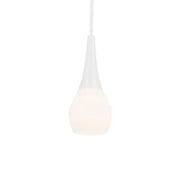 Deela 7" Pendant, White Finish