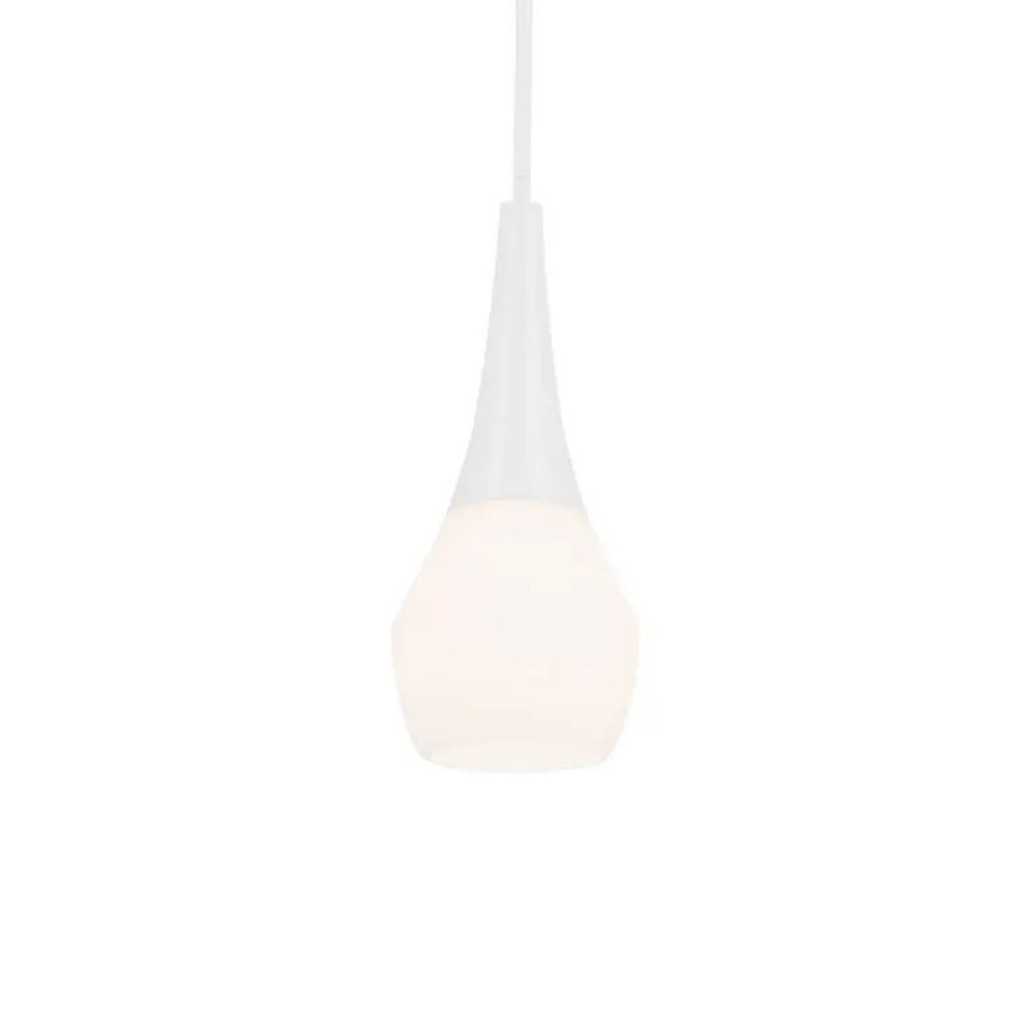 Deela 7" Pendant, White Finish