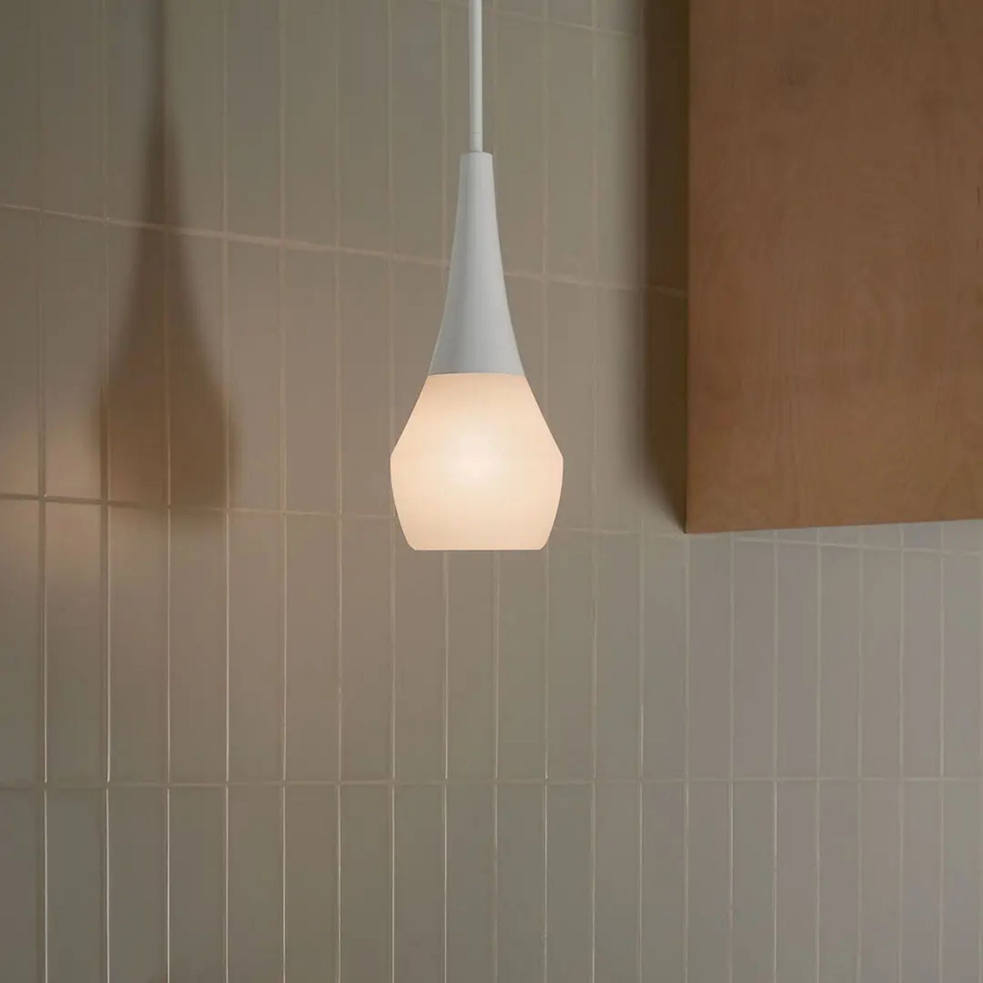 Deela 7" Pendant, White Finish