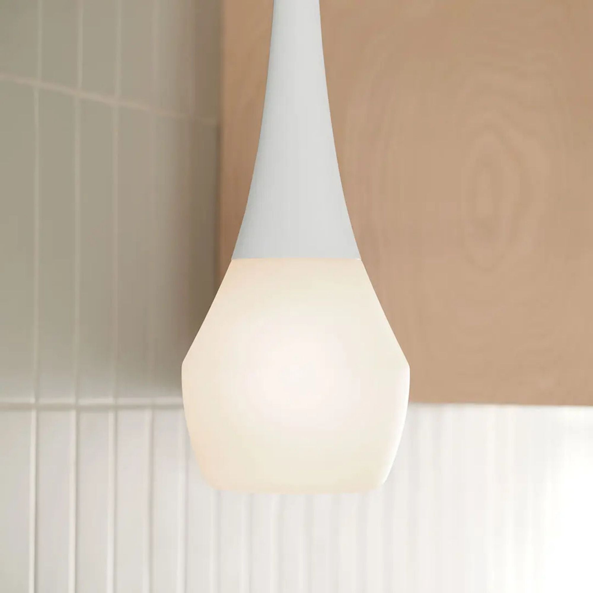 Deela 7" Pendant, White Finish
