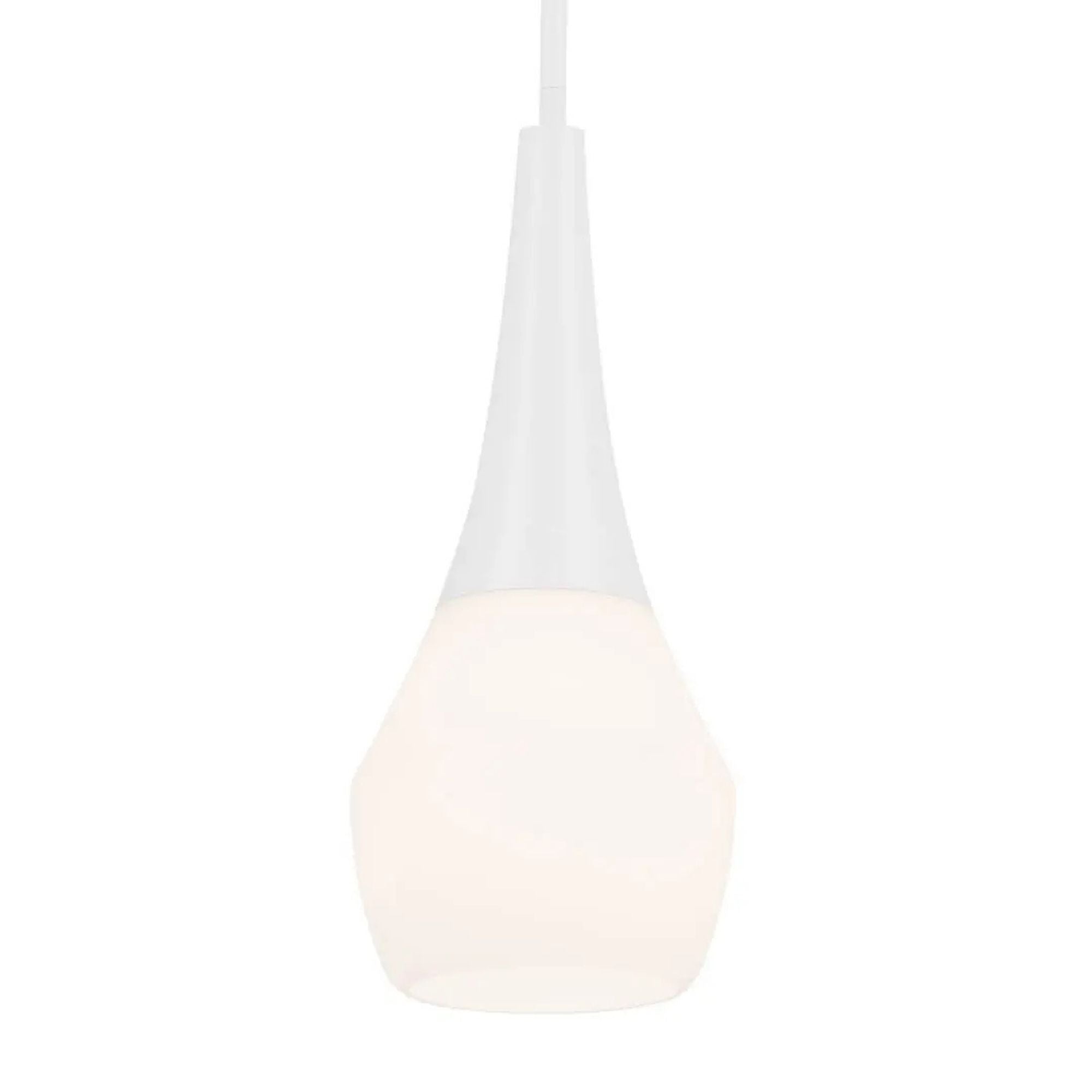 Deela 7" Pendant, White Finish