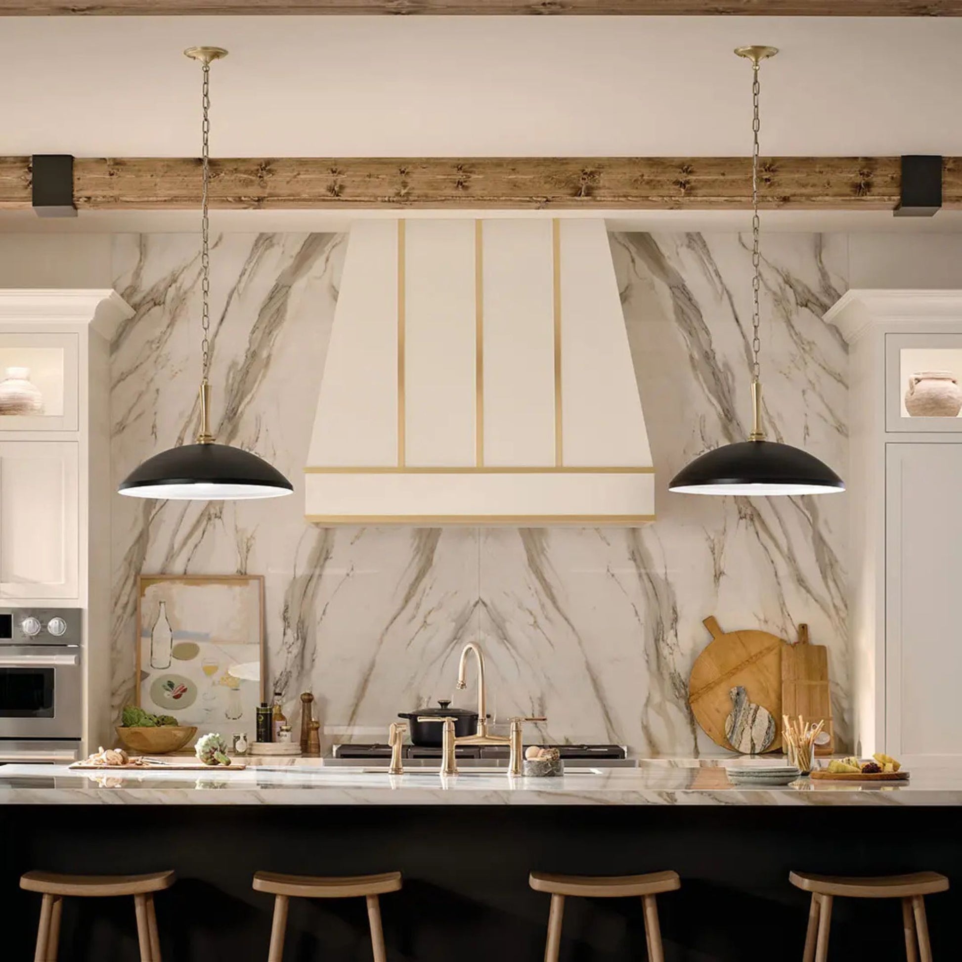 Kichler Lighting - Delarosa 24" Pendant, Black Finish | Bees Lighting