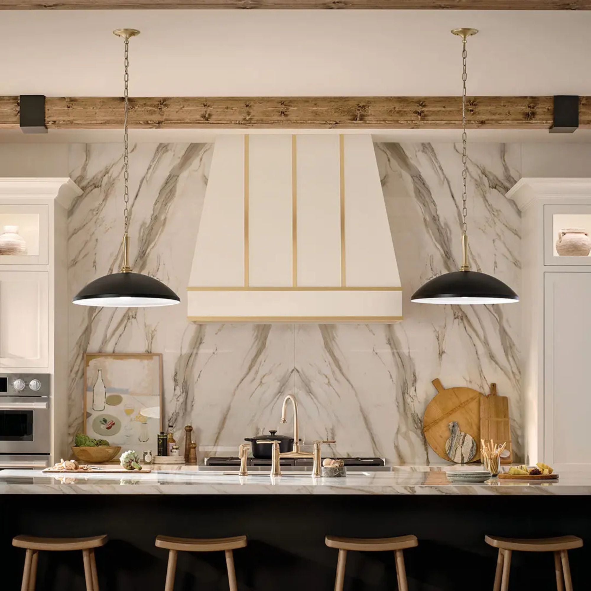 Kichler Lighting - Delarosa 24" Pendant, Black Finish | Bees Lighting