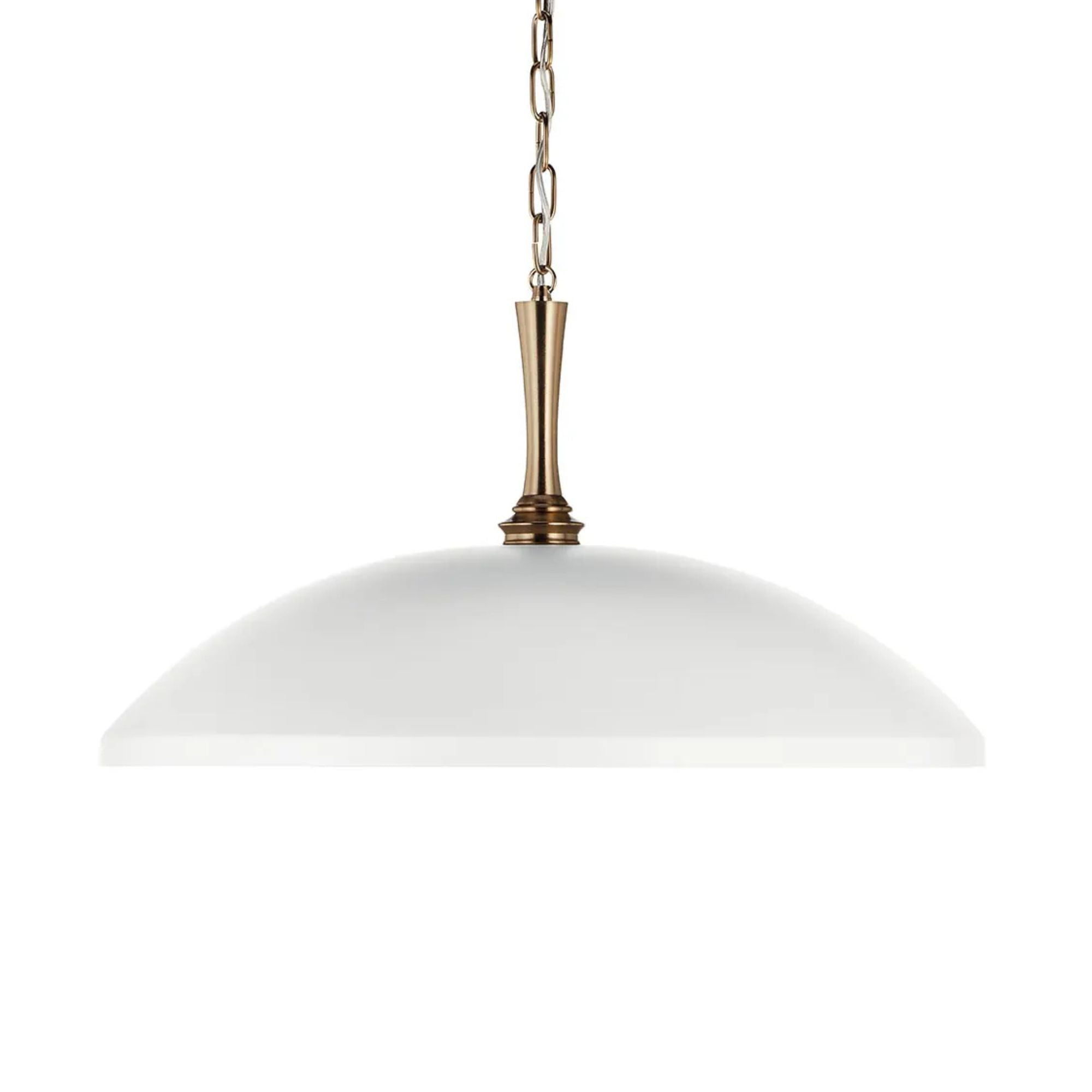 Delarosa 24" Pendant, White Finish