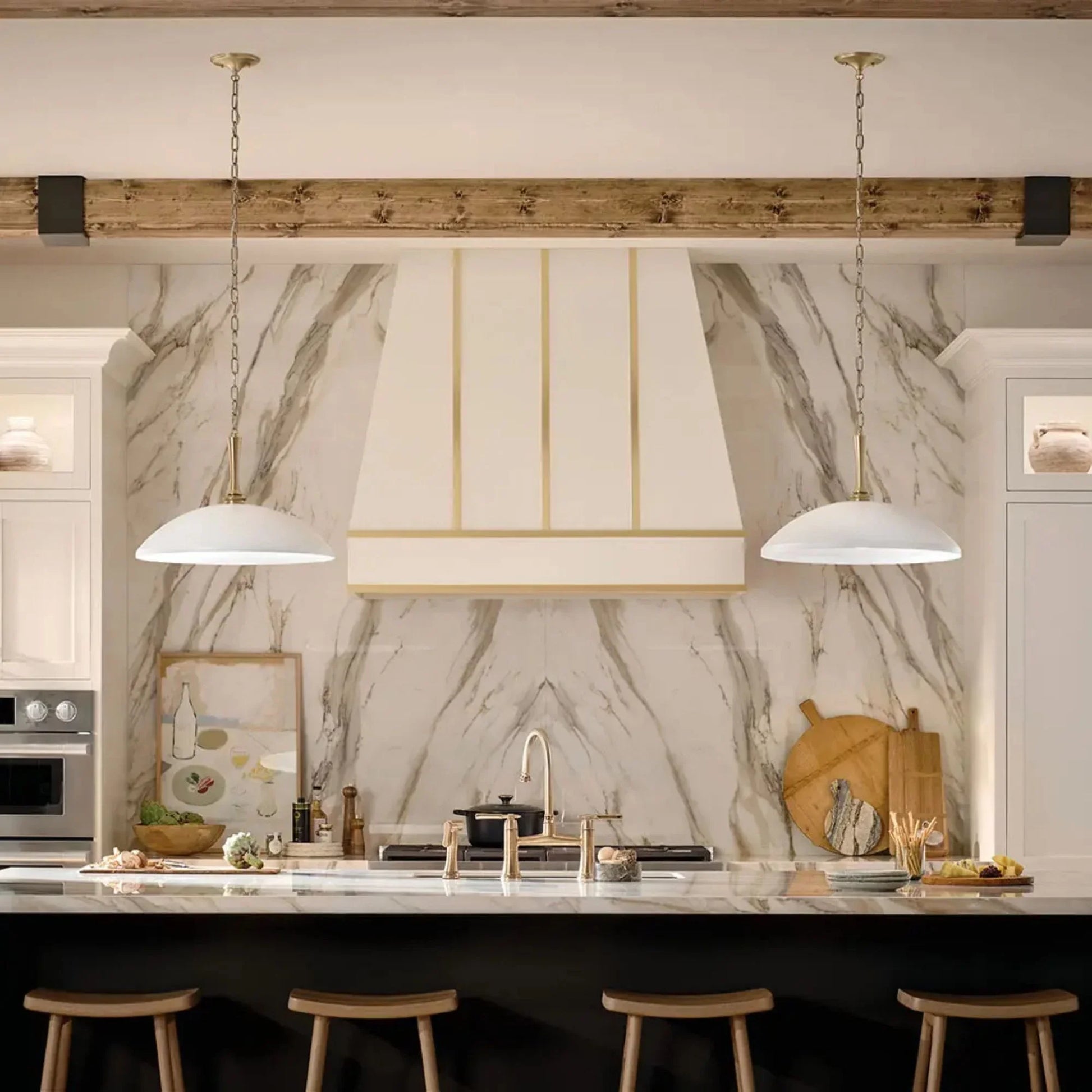 Kichler Lighting - Delarosa 24" Pendant, White Finish | Bees Lighting