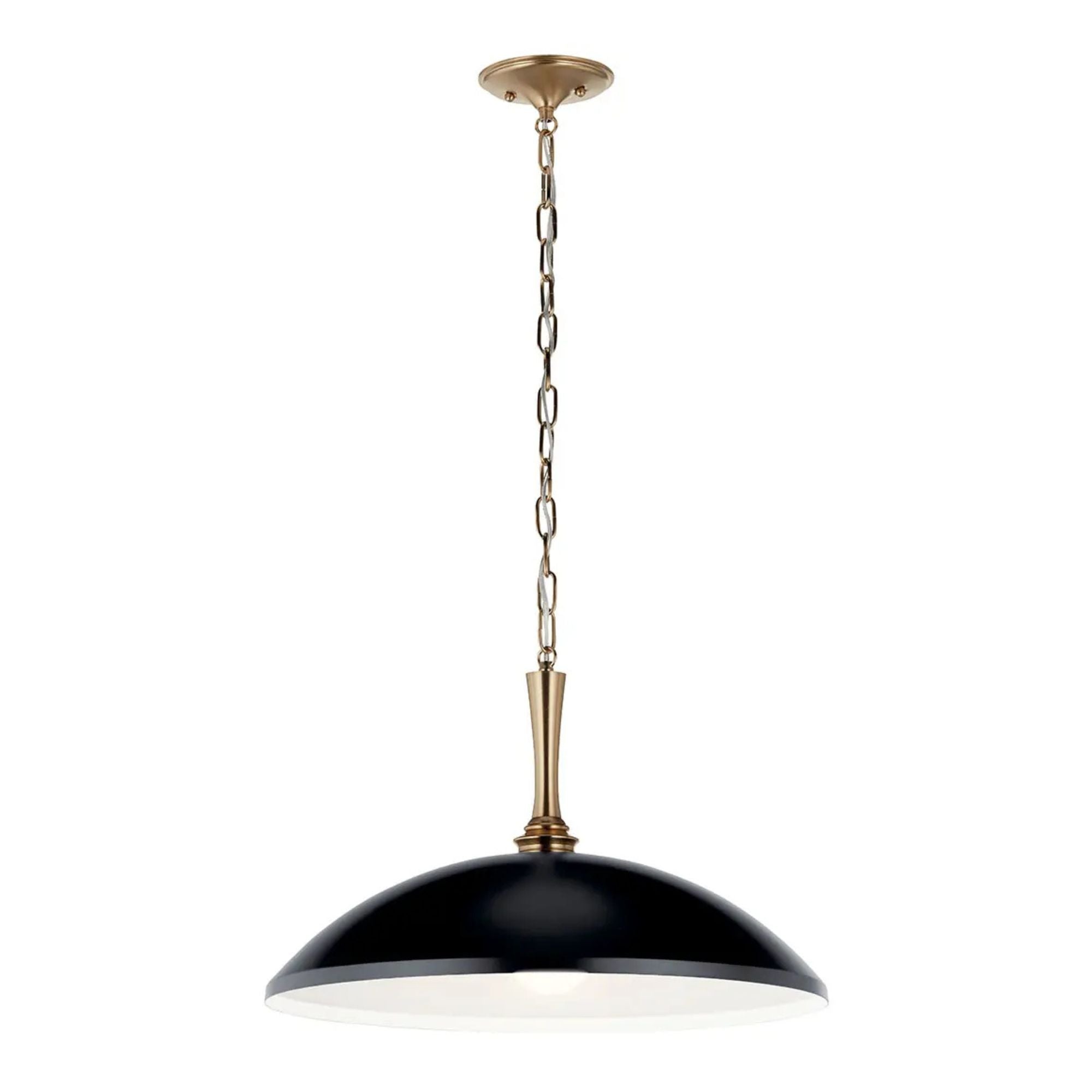 Delarosa 20" Pendant, Black Finish