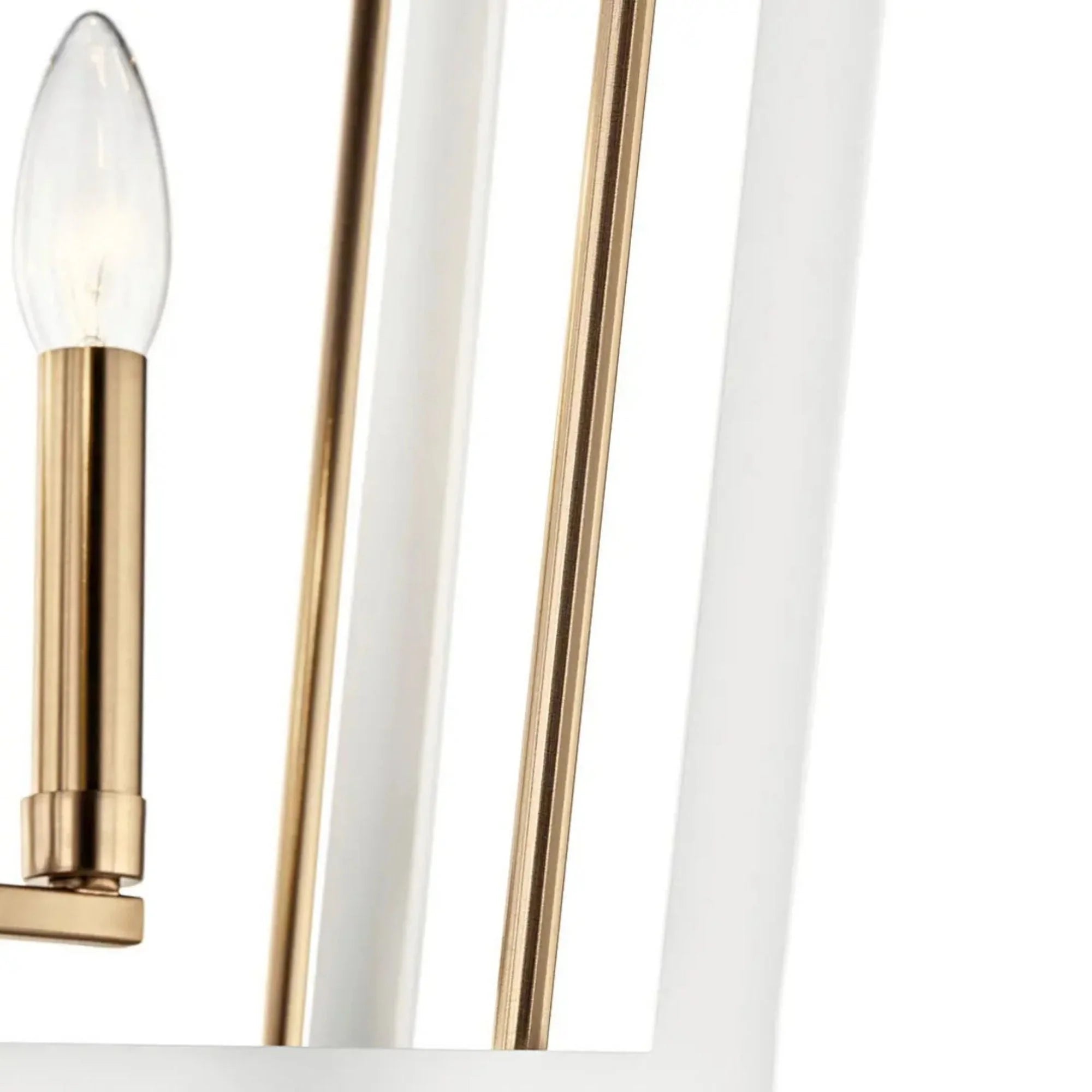 Kichler Delvin 31.75 in. 4-Light Pendant, Champagne Bronze & Clear Glass