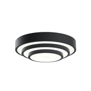 Dombard 14" LED Flush Mount, Matte Black Finish