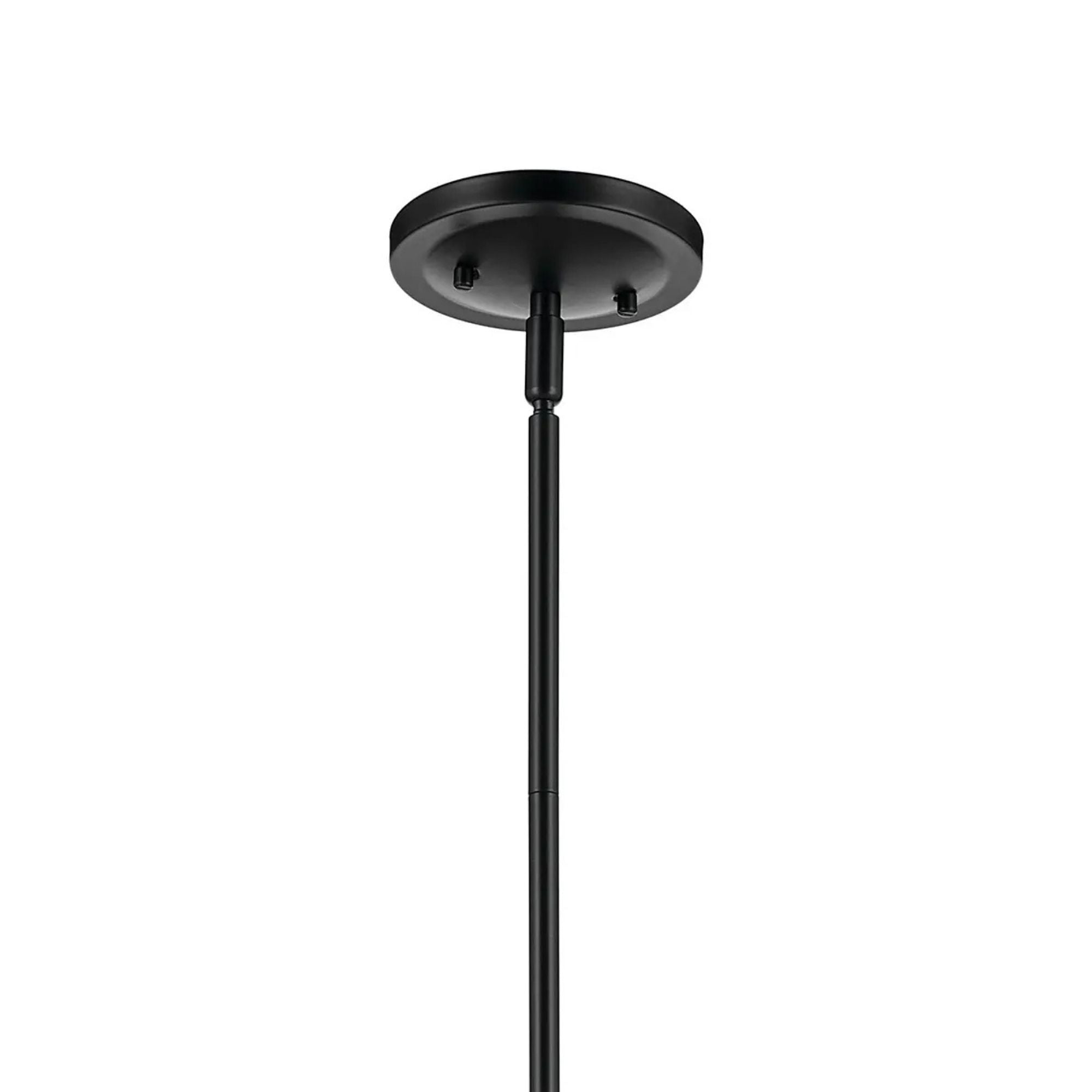 Kichler Eadie 30.75 in. 4-Light Chandelier, Black with Fabric Tapered Shade