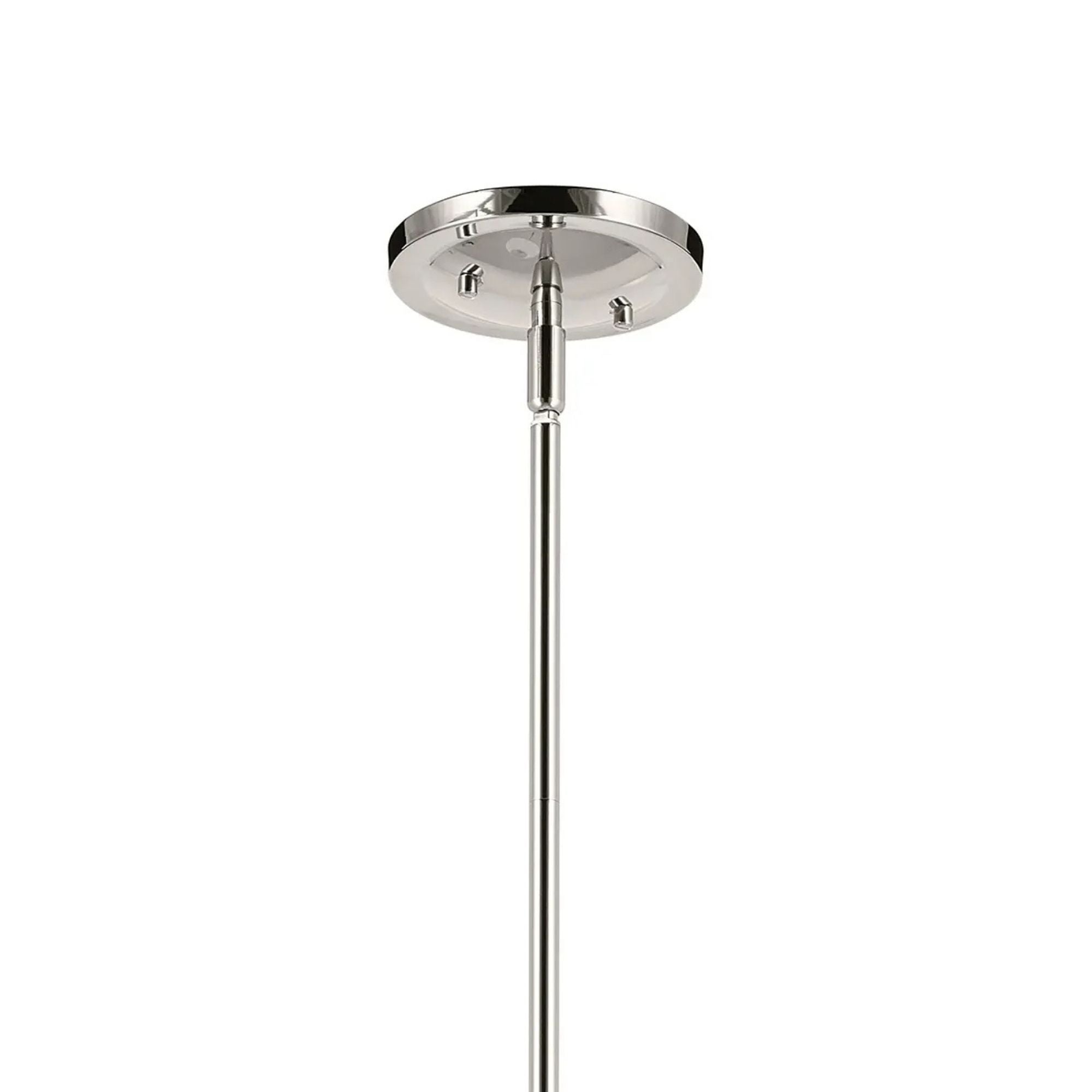 Kichler Eadie 30.75 in. 4-Light Chandelier, Polished Nickel with Fabric Tapered Shade