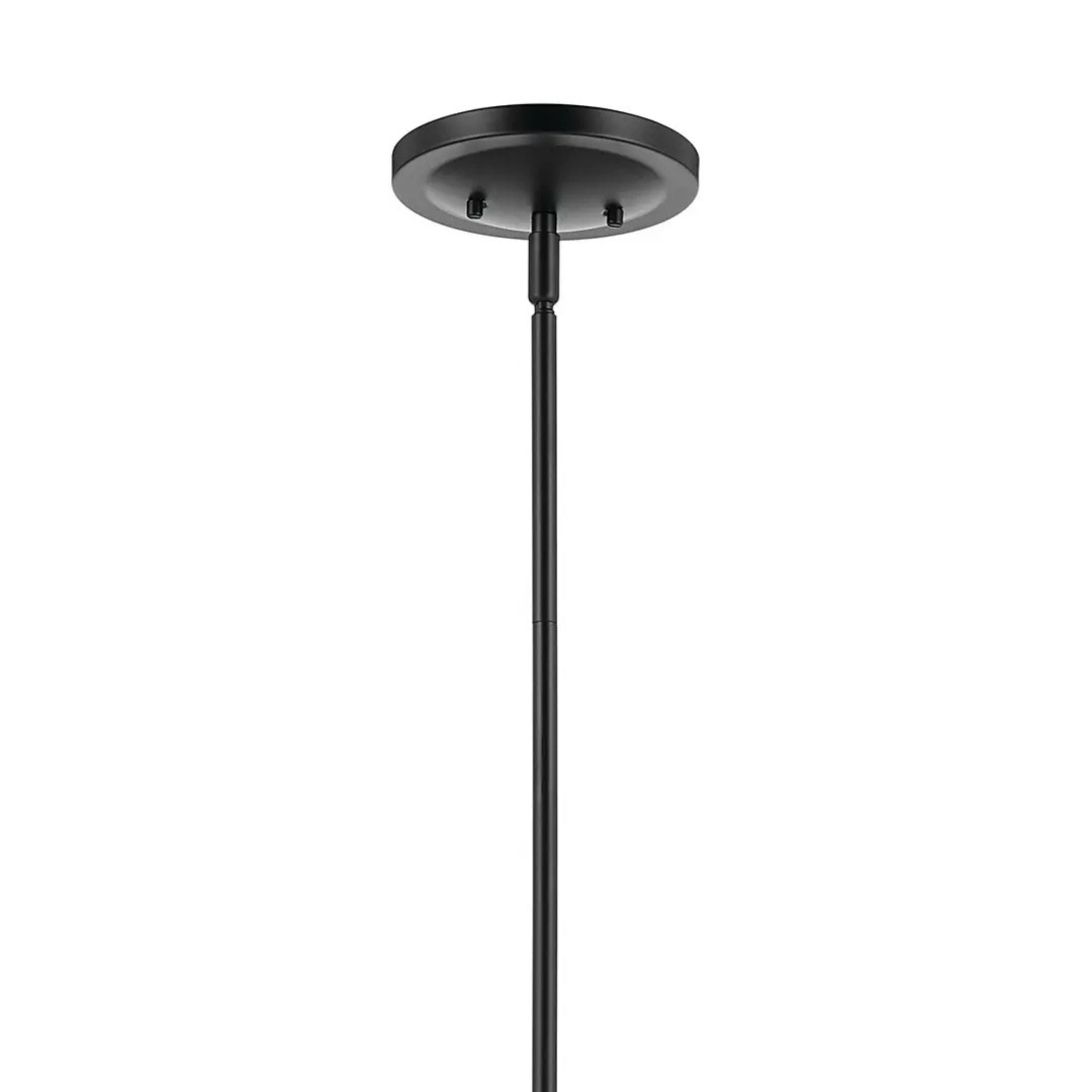 Kichler Eadie 41 in. 6-Light Chandelier, Black & Champagne Bronze with Fabric Tapered Shade
