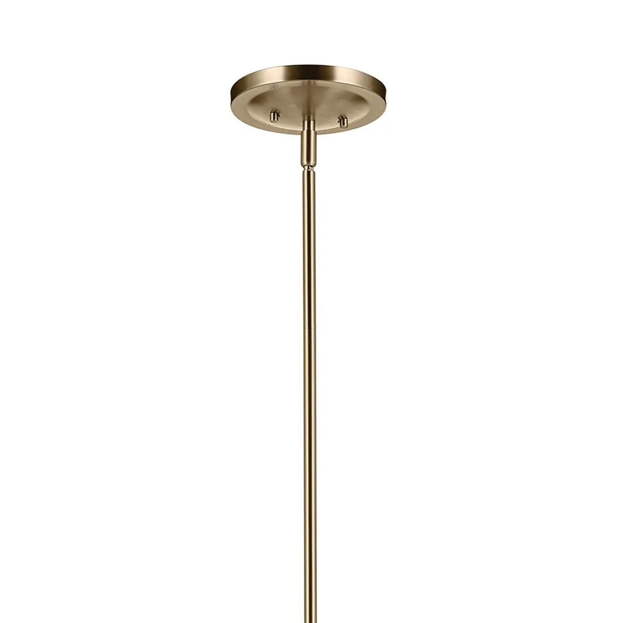 Kichler Eadie 41 in. 6-Light Chandelier, Champagne Bronze with Fabric Tapered Shade