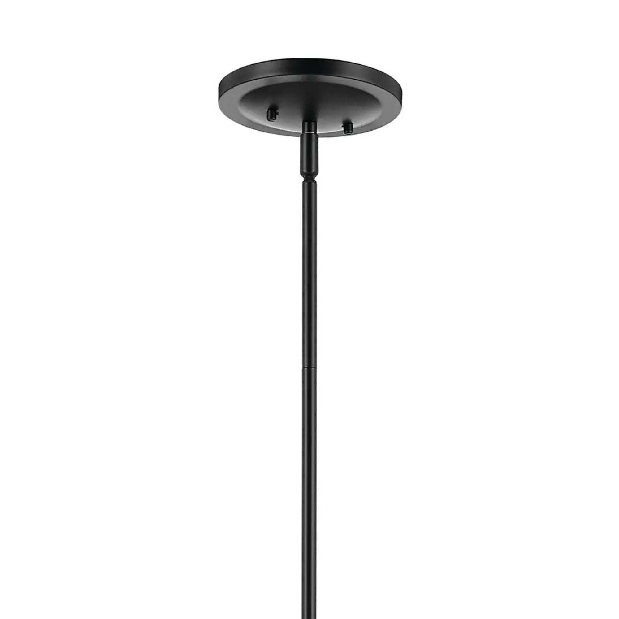 Kichler Eadie 51.5 in. 6-Light Chandelier, Black & Champagne Bronze with Fabric Tapered Shade