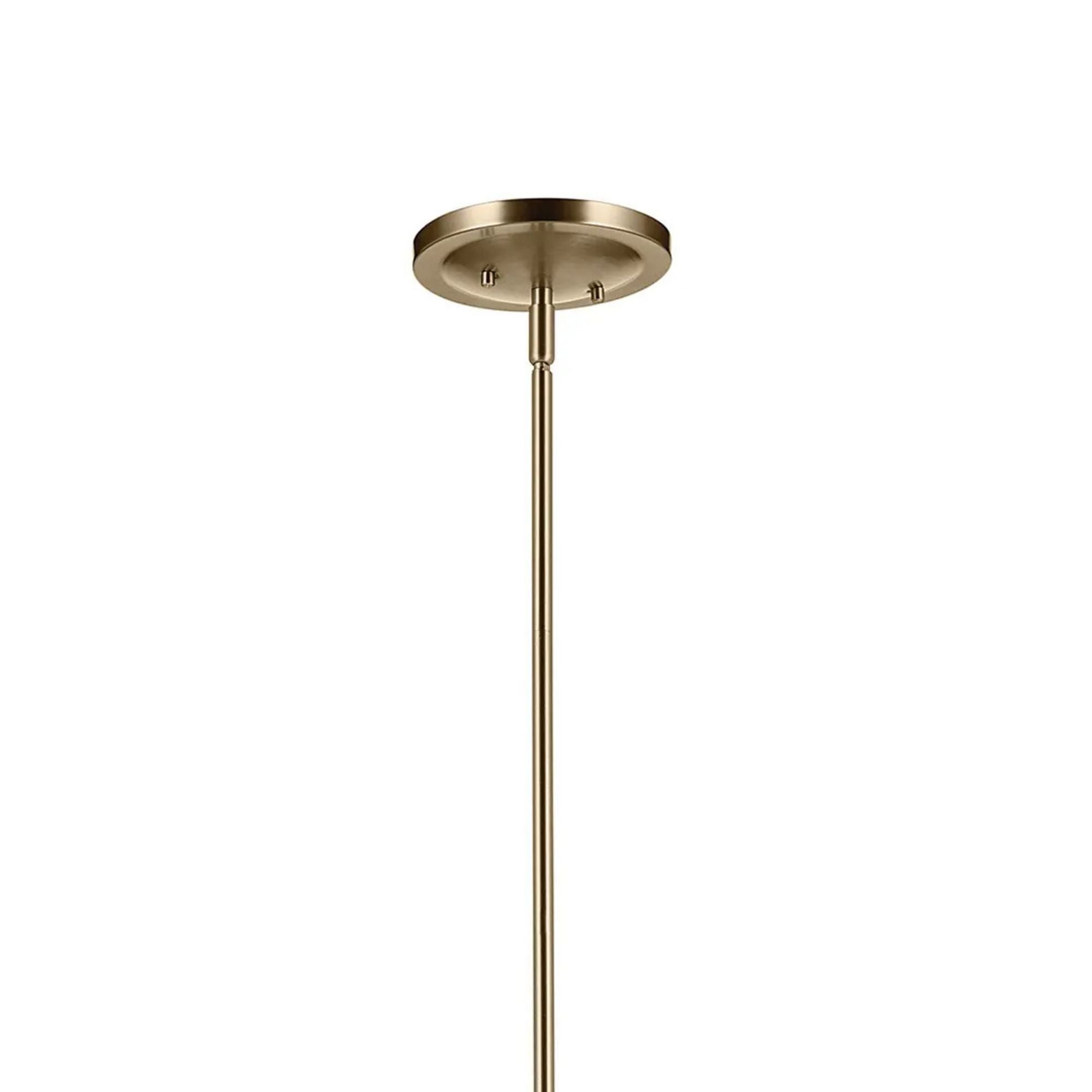 Kichler Eadie 51.5 in. 6-Light Chandelier, Champagne Bronze with Fabric Tapered Shade