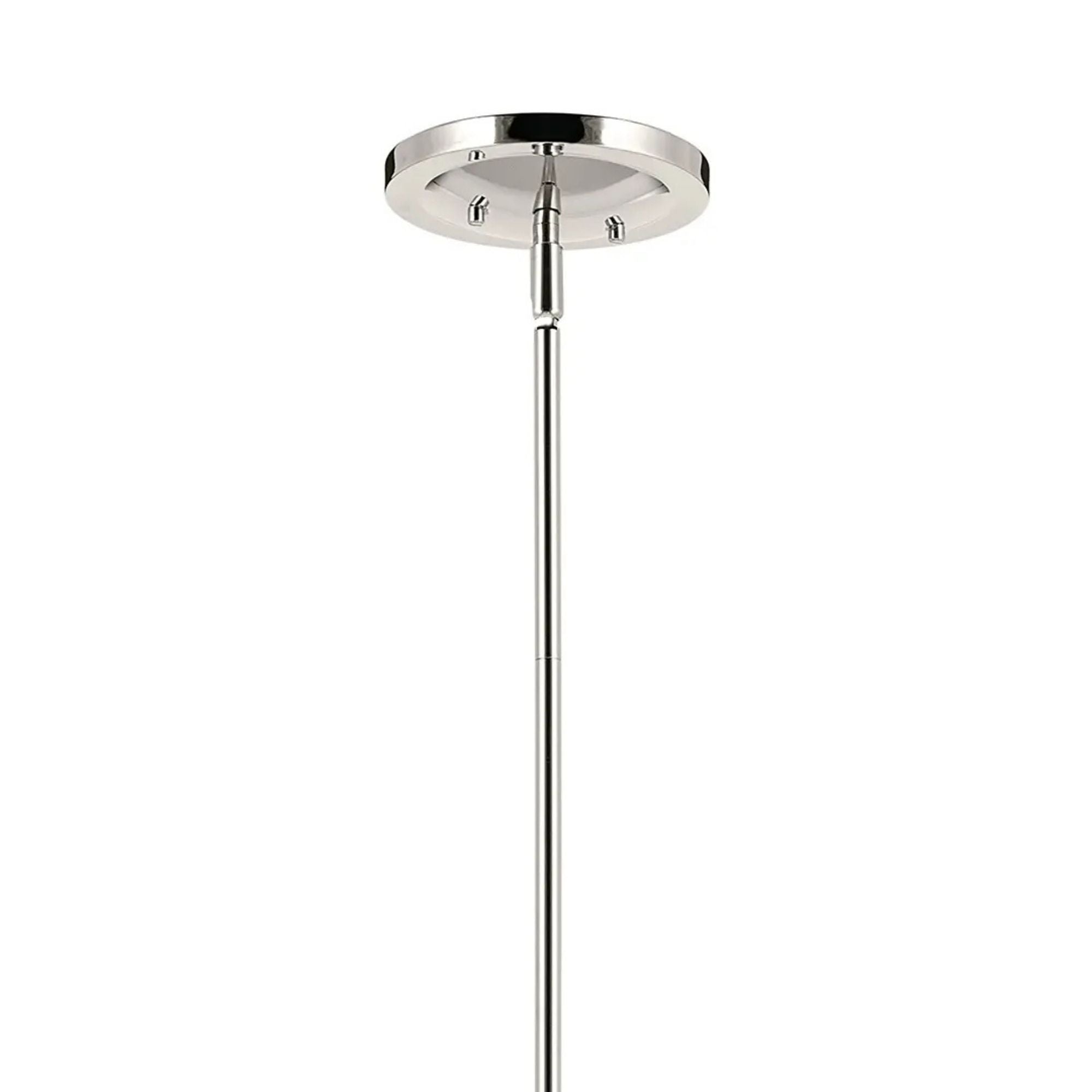 Kichler Eadie 51.5 in. 6-Light Chandelier, Polished Nickel with Fabric Tapered Shade