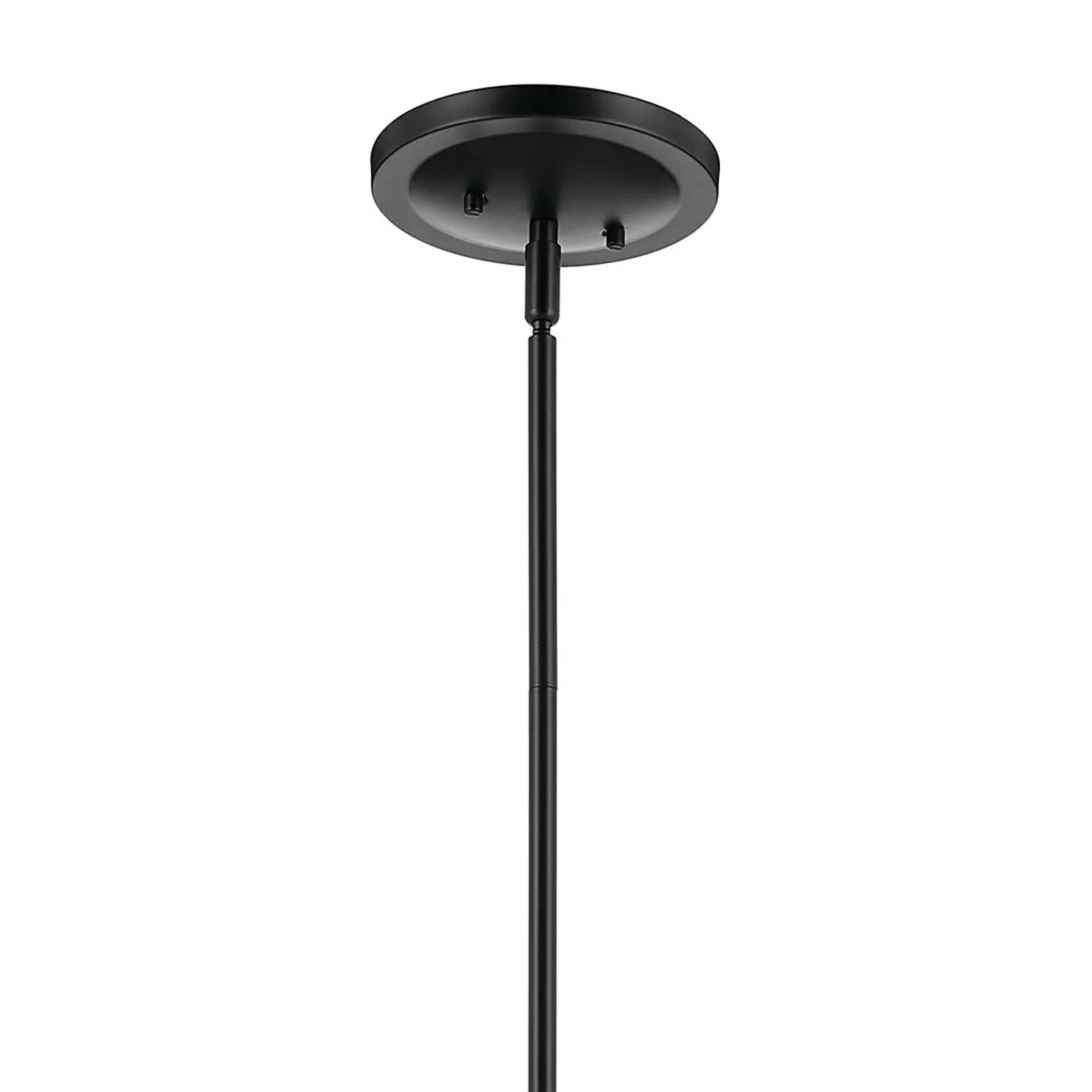 Kichler Eadie 23 in. 8-Light Chandelier, Black & Champagne Bronze with Fabric Tapered Shade