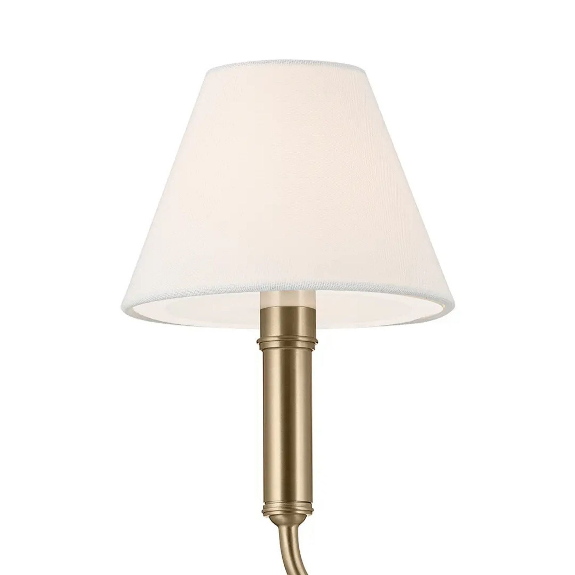 Kichler Eadie 41.25 in. 8-Light Chandelier, Champagne Bronze with Fabric Tapered Shade