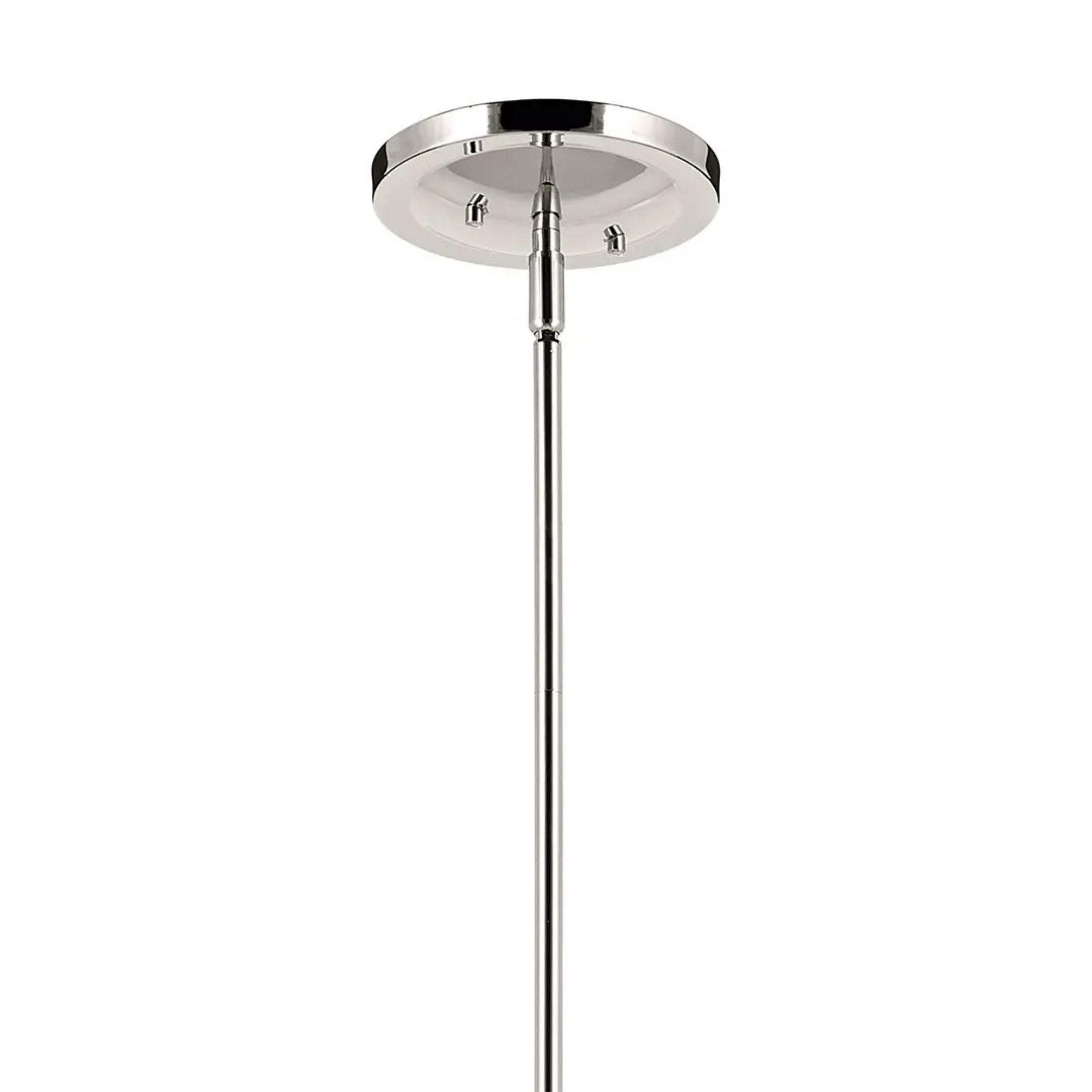 Kichler Eadie 41.25 in. 8-Light Chandelier, Polished Nickel with Fabric Tapered Shade