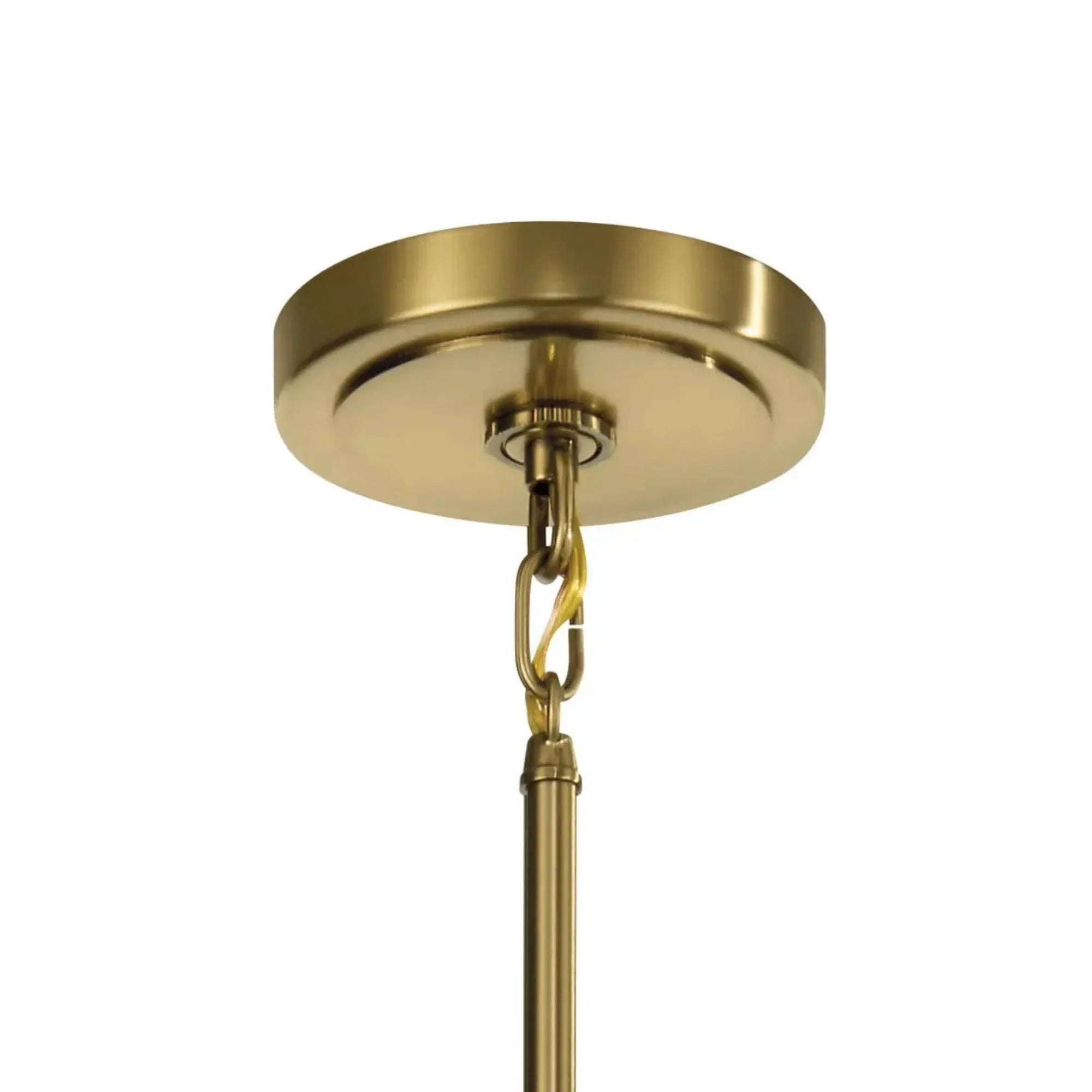 Kichler Eastmont 31.5 in. 5-Light Chandelier, Brushed Natural Brass & Walnut Wood