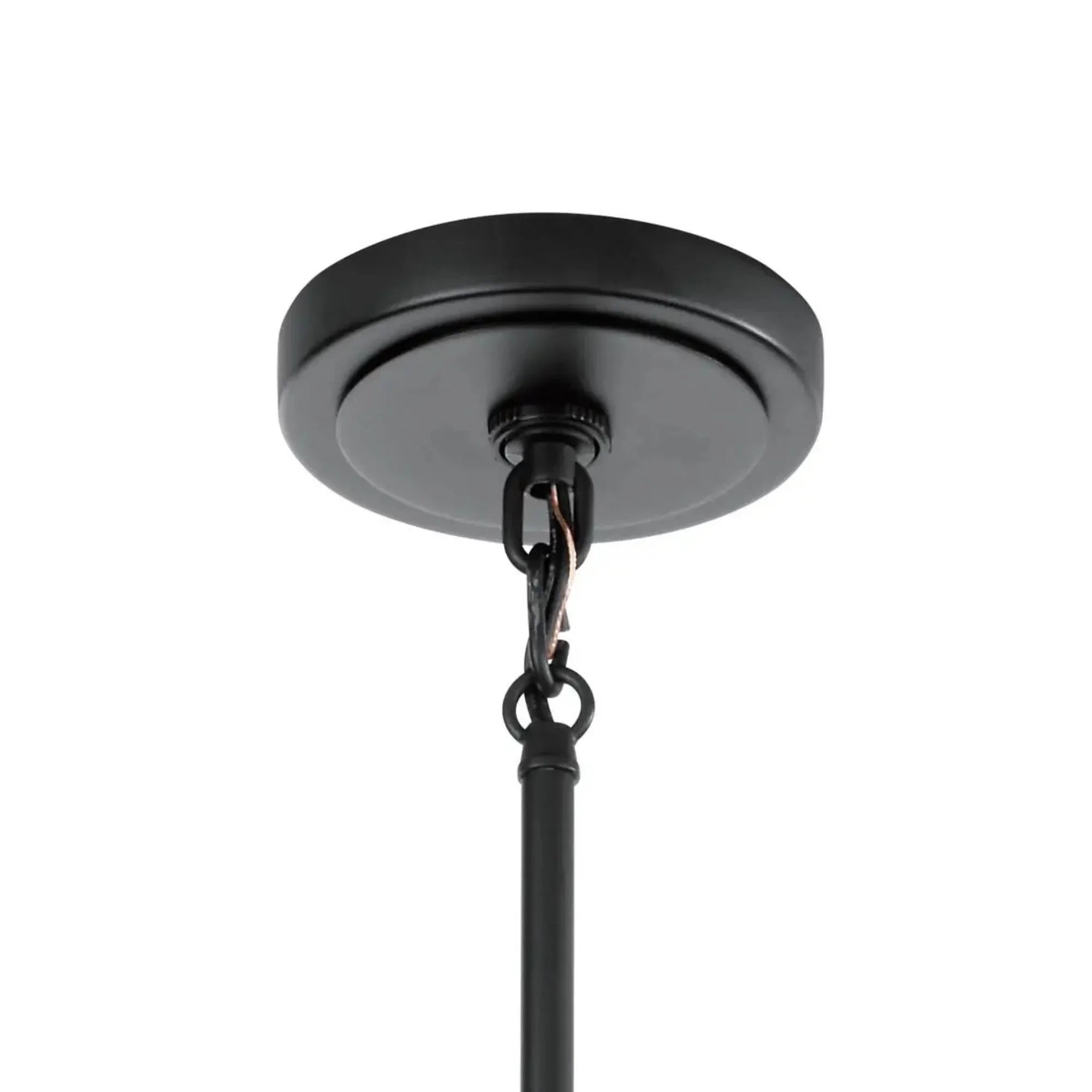 Kichler Eastmont 7.25 in. Mini Pendant, Black with Clear Glass