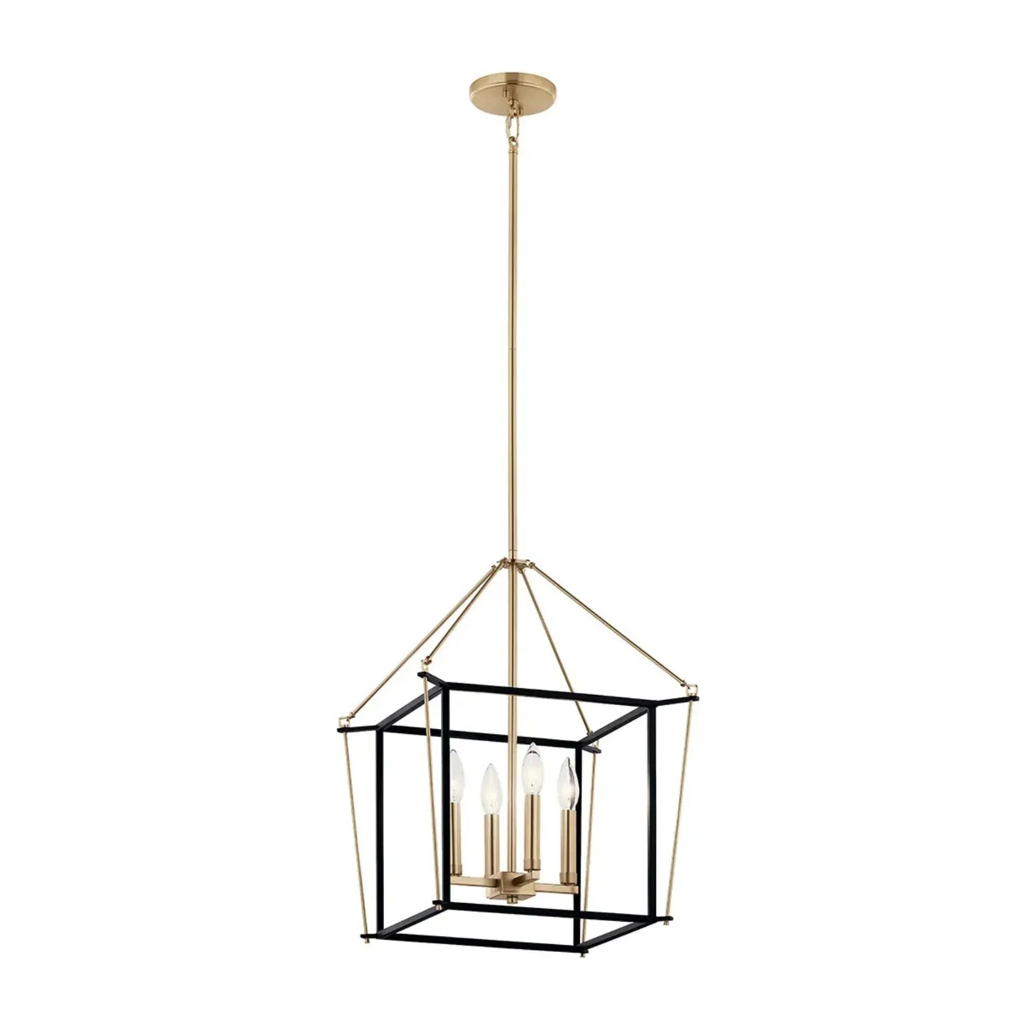 Eisley 16" 4-Light Foyer Pendant, Champagne Bronze Finish