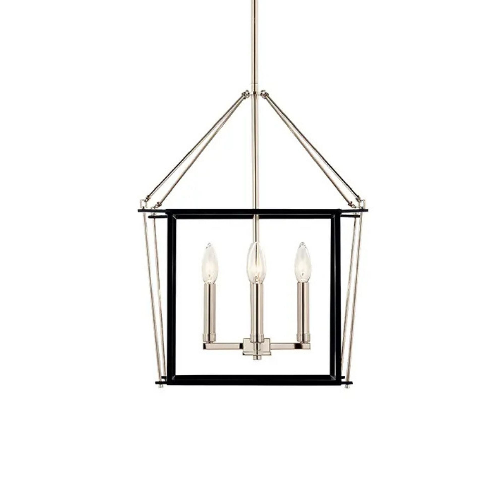 Eisley 16" 4-Light Foyer Pendant, Polished Nickel Finish