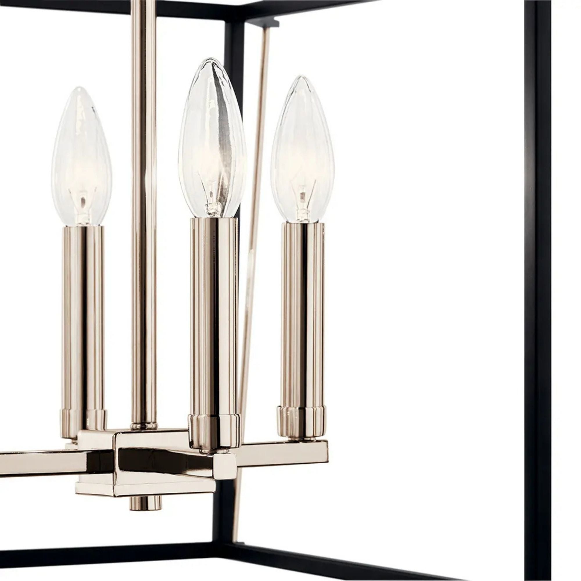 Eisley 16" 4-Light Foyer Pendant, Polished Nickel Finish