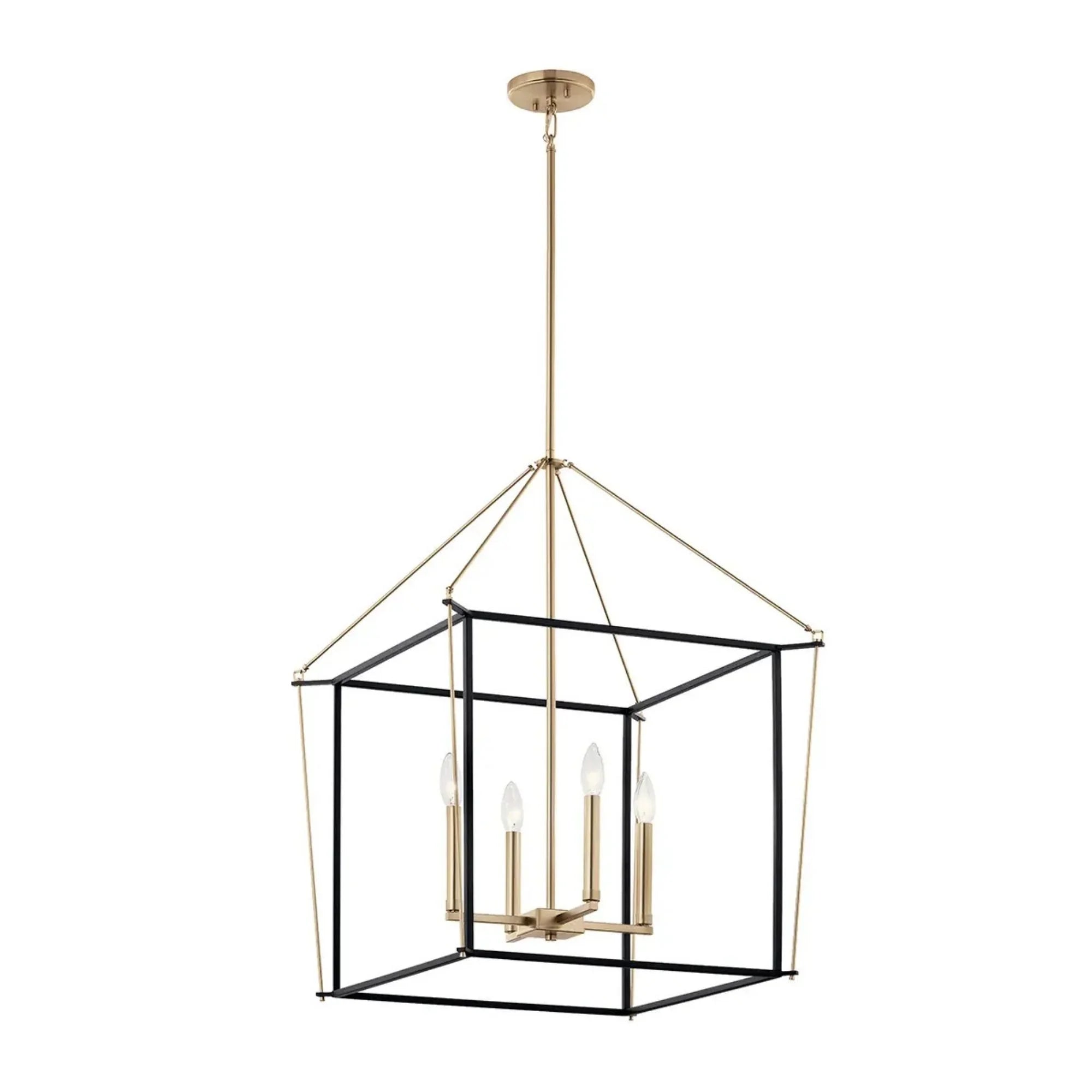 Kichler Lighting - Eisley 22" 4-Light Foyer Pendant, Champagne Bronze Finish | Bees Lighting