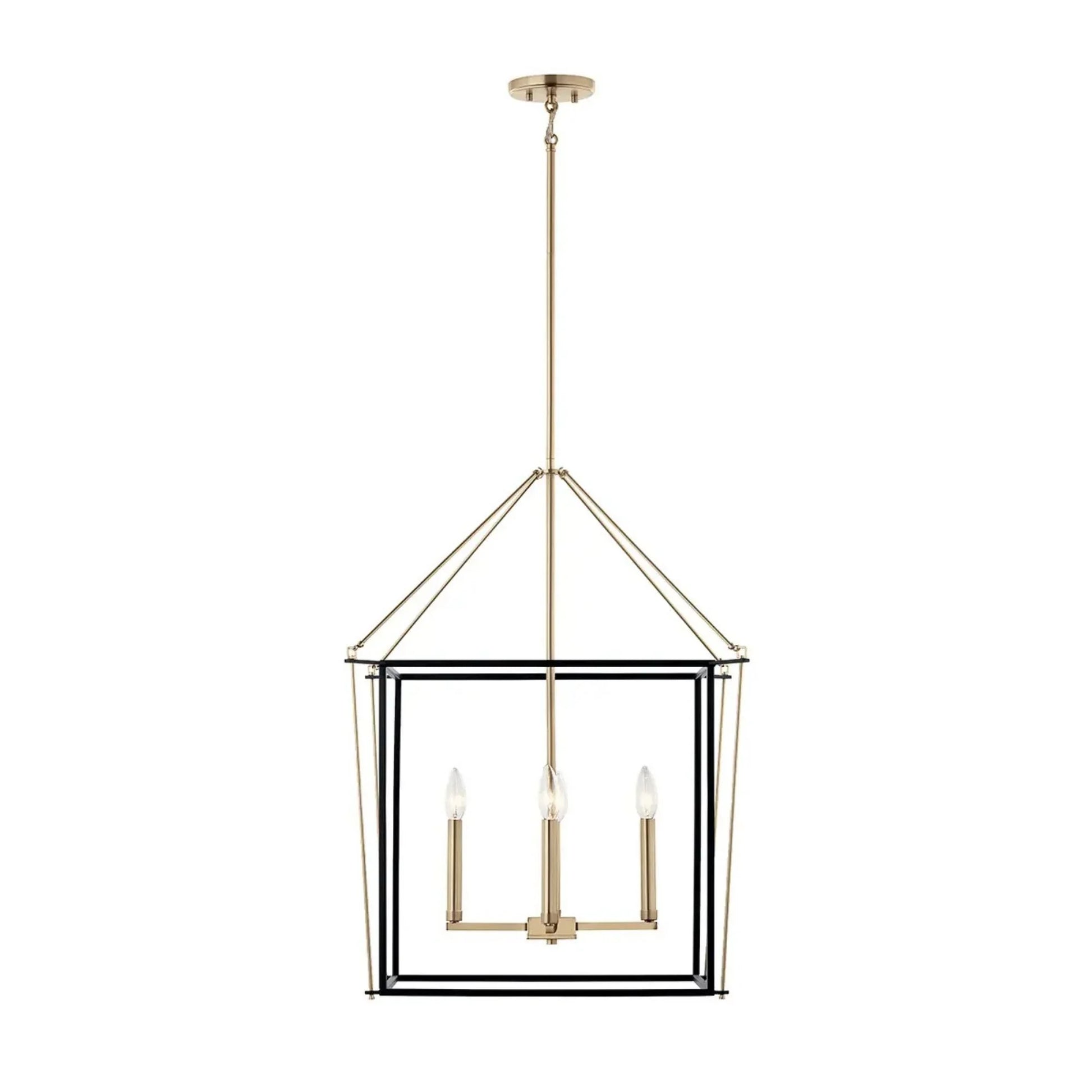 Kichler Lighting - Eisley 22" 4-Light Foyer Pendant, Champagne Bronze Finish | Bees Lighting
