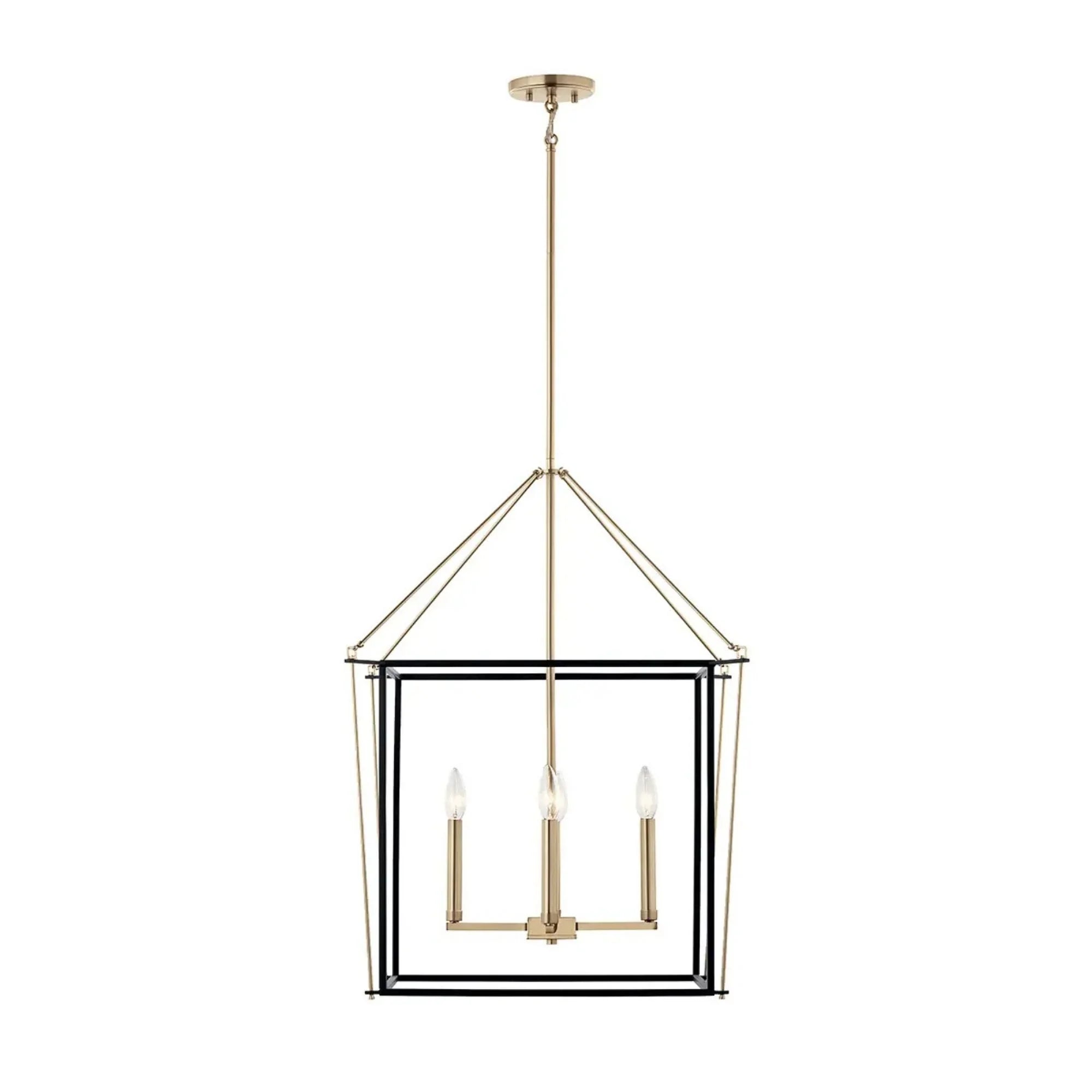 Kichler Lighting - Eisley 22" 4-Light Foyer Pendant, Champagne Bronze Finish | Bees Lighting