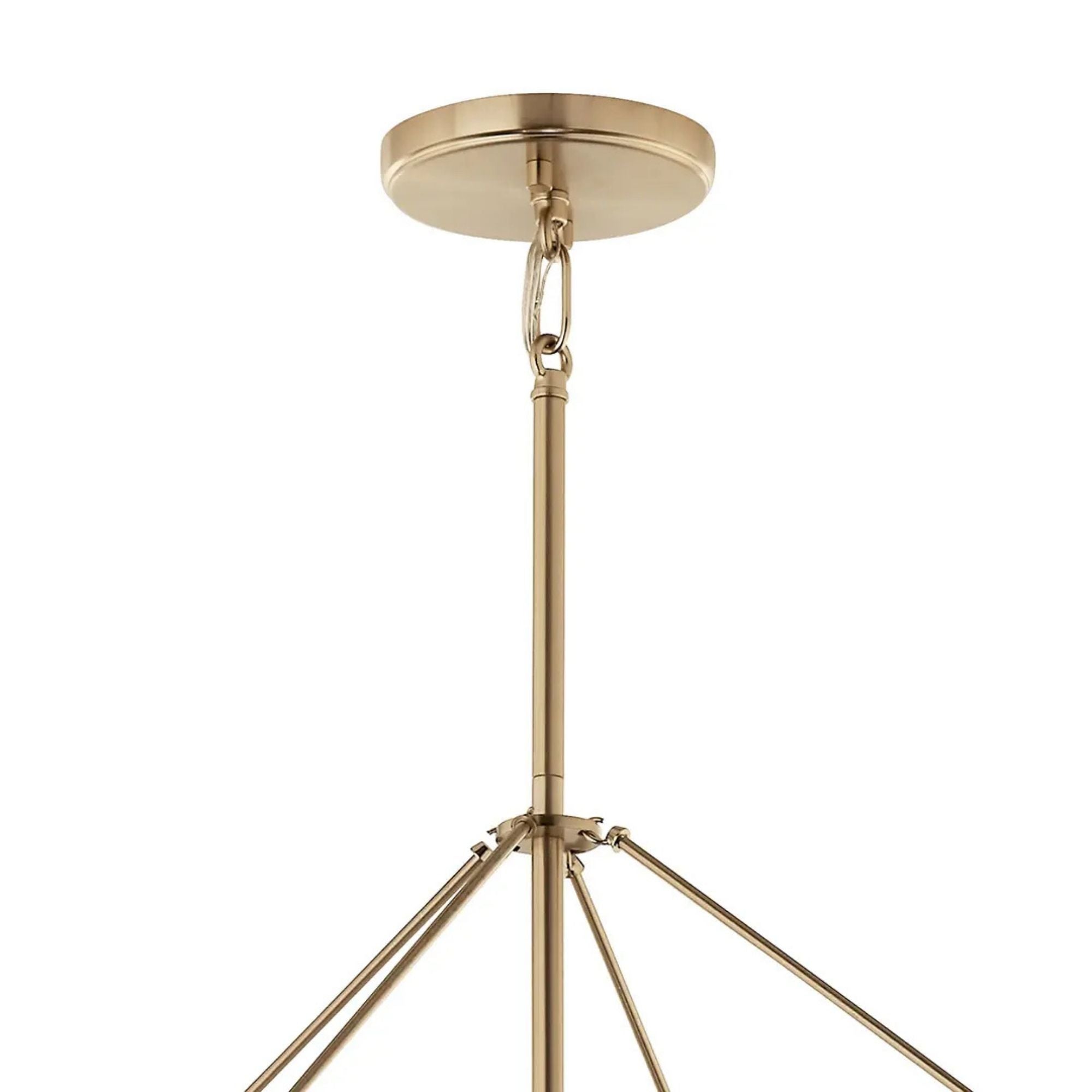 Eisley 28" 8-Light Foyer Pendant, Champagne Bronze Finish
