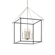 Eisley 28" 8-Light Foyer Pendant, Polished Nickel Finish
