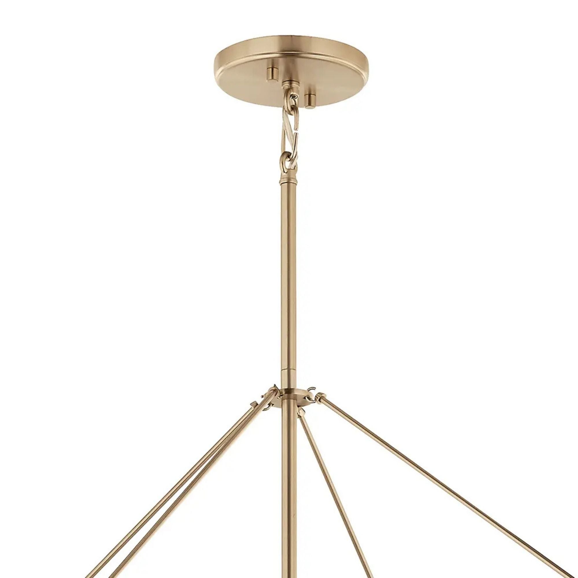 Eisley 35" 8-Light Foyer Pendant, Champagne Bronze Finish
