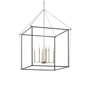 Eisley 35" 8-Light Foyer Pendant, Polished Nickel Finish